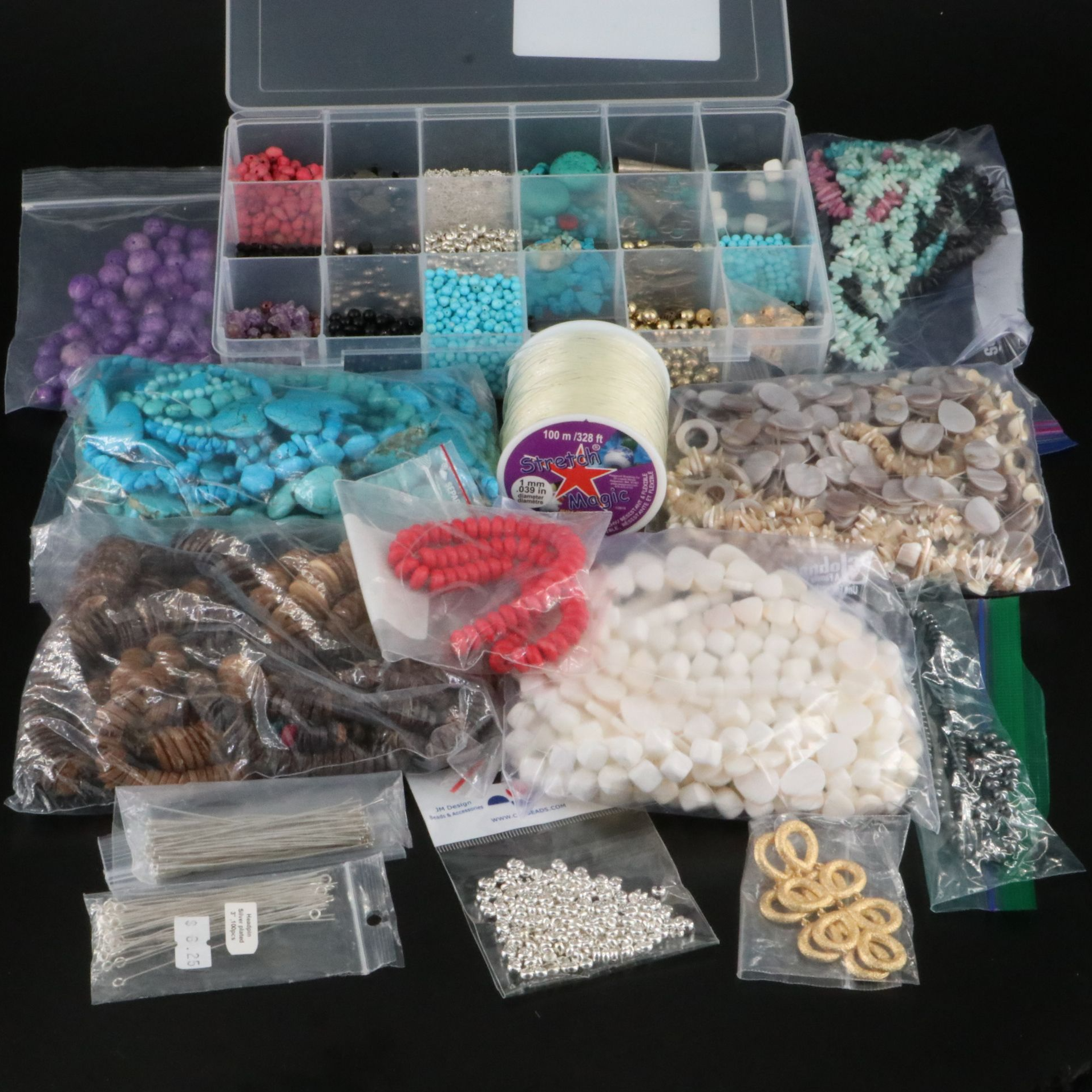 Amethyst, Mother-of-Pearl and Turquoise Featured in Jewelry Making Supplies