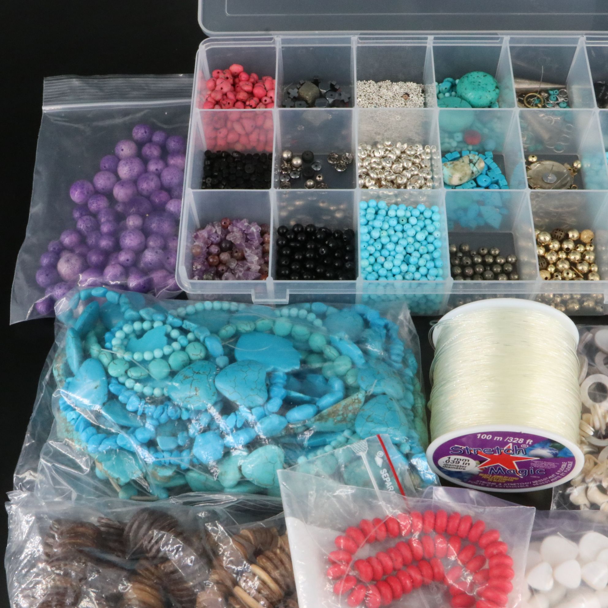 Amethyst, Mother-of-Pearl and Turquoise Featured in Jewelry Making Supplies