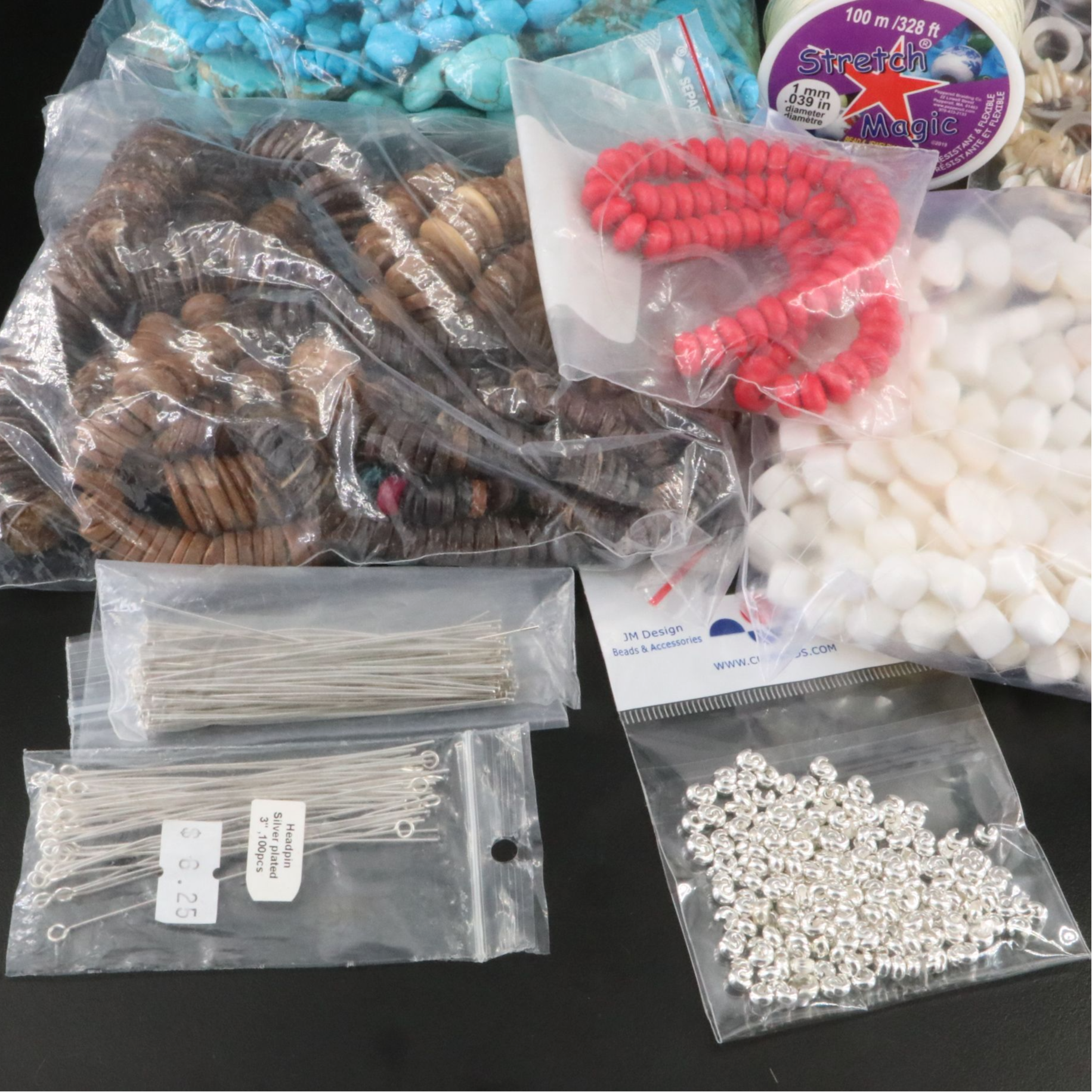 Amethyst, Mother-of-Pearl and Turquoise Featured in Jewelry Making Supplies