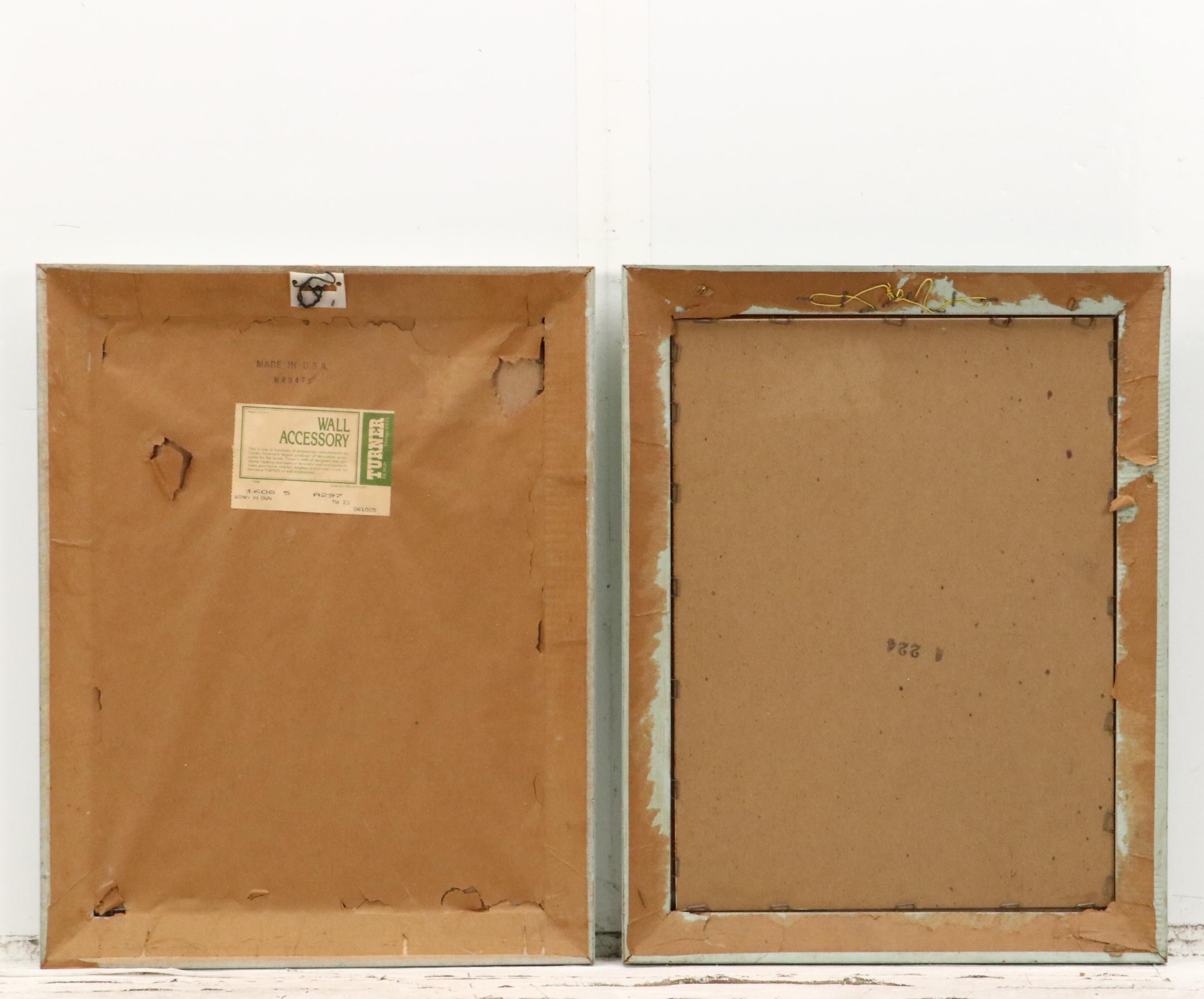 After Christine Rosamond Offset Lithographs "Windblown" and "Summer Mood"