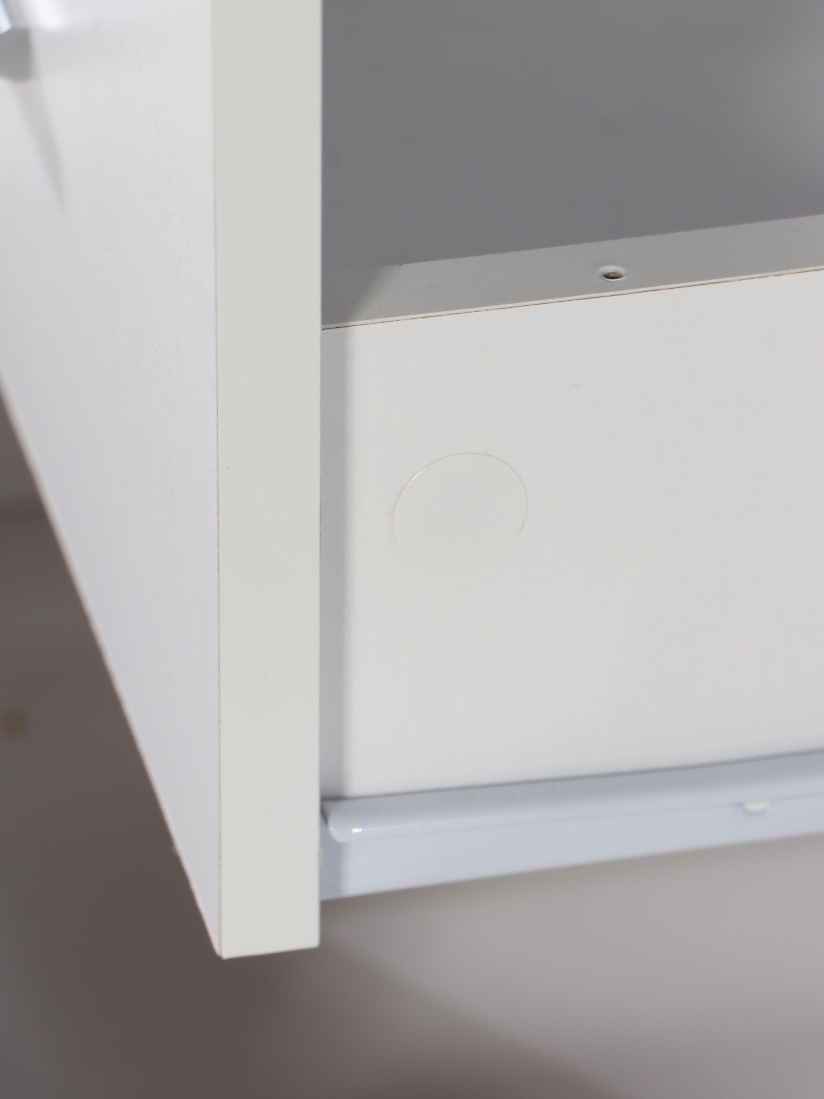 Contemporary Desk and Painted Wood Side Stand