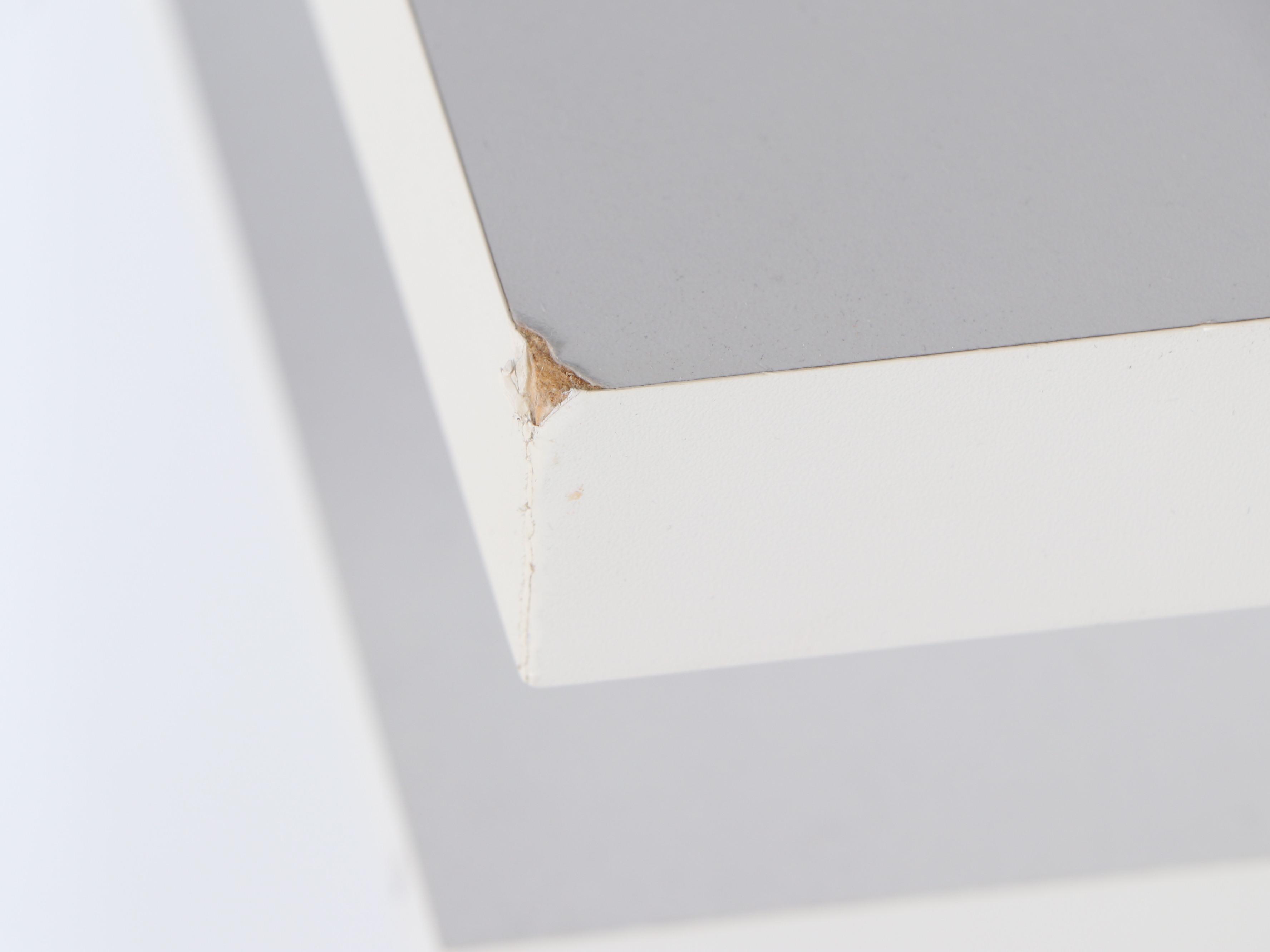 Contemporary Desk and Painted Wood Side Stand