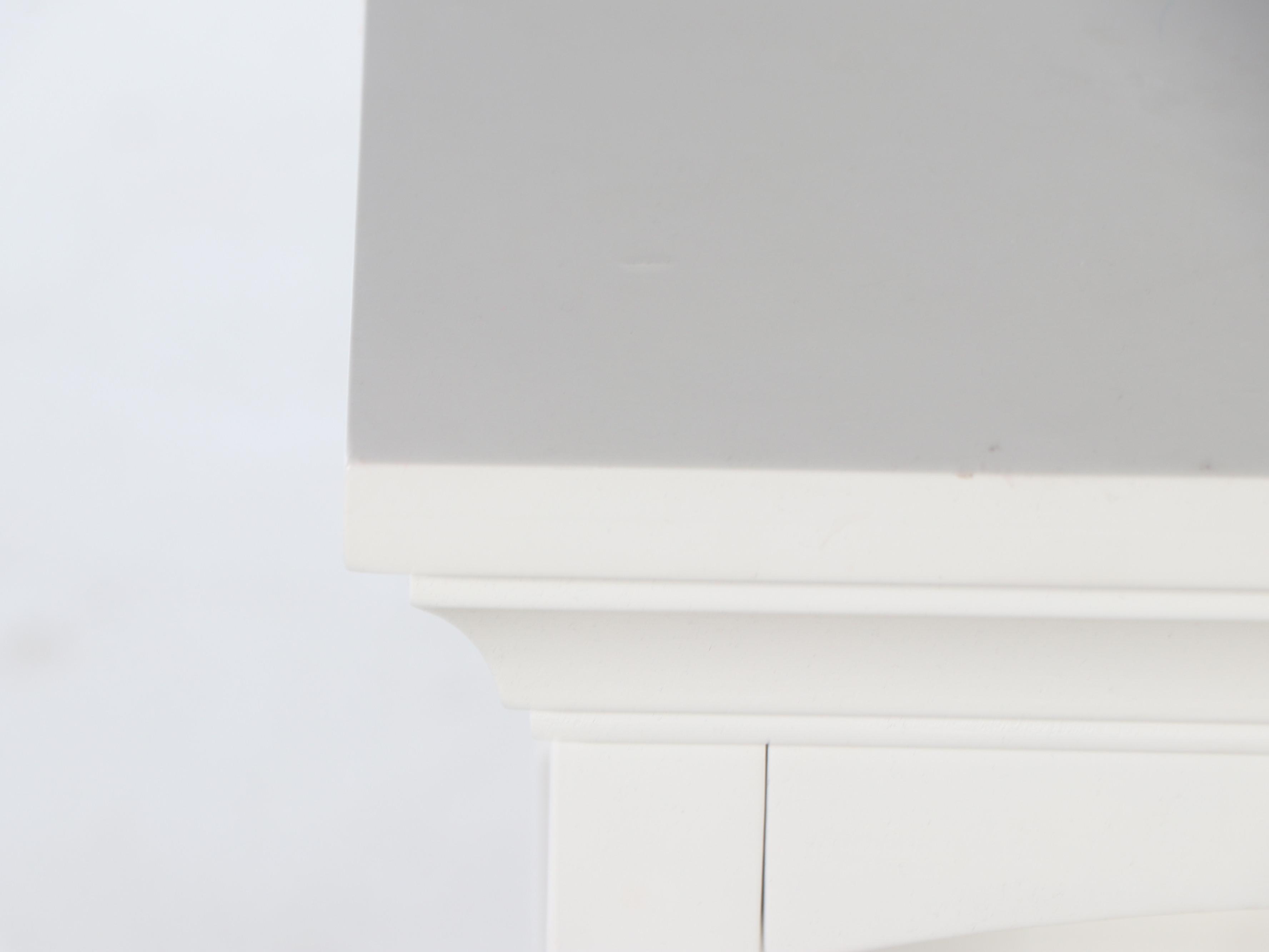 Contemporary Desk and Painted Wood Side Stand