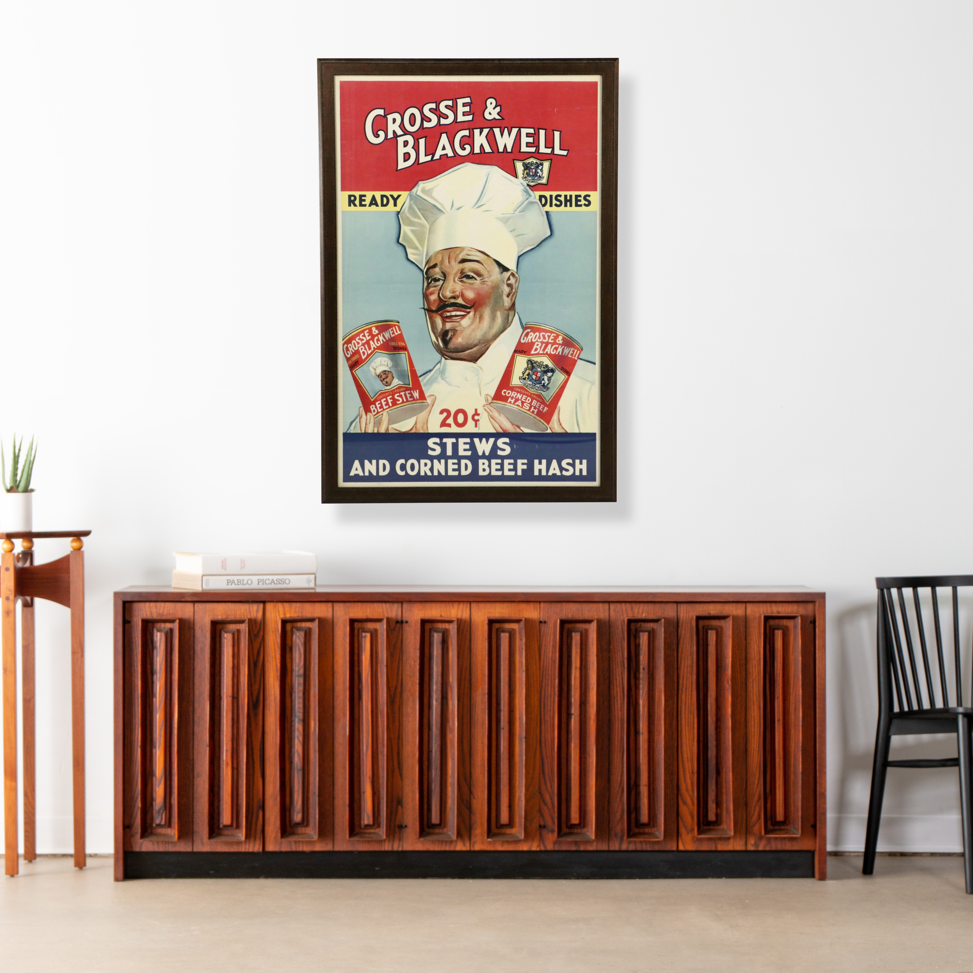 Crosse & Blackwell Stews and Corned Beef Advertisement Poster, Mid-20th Century