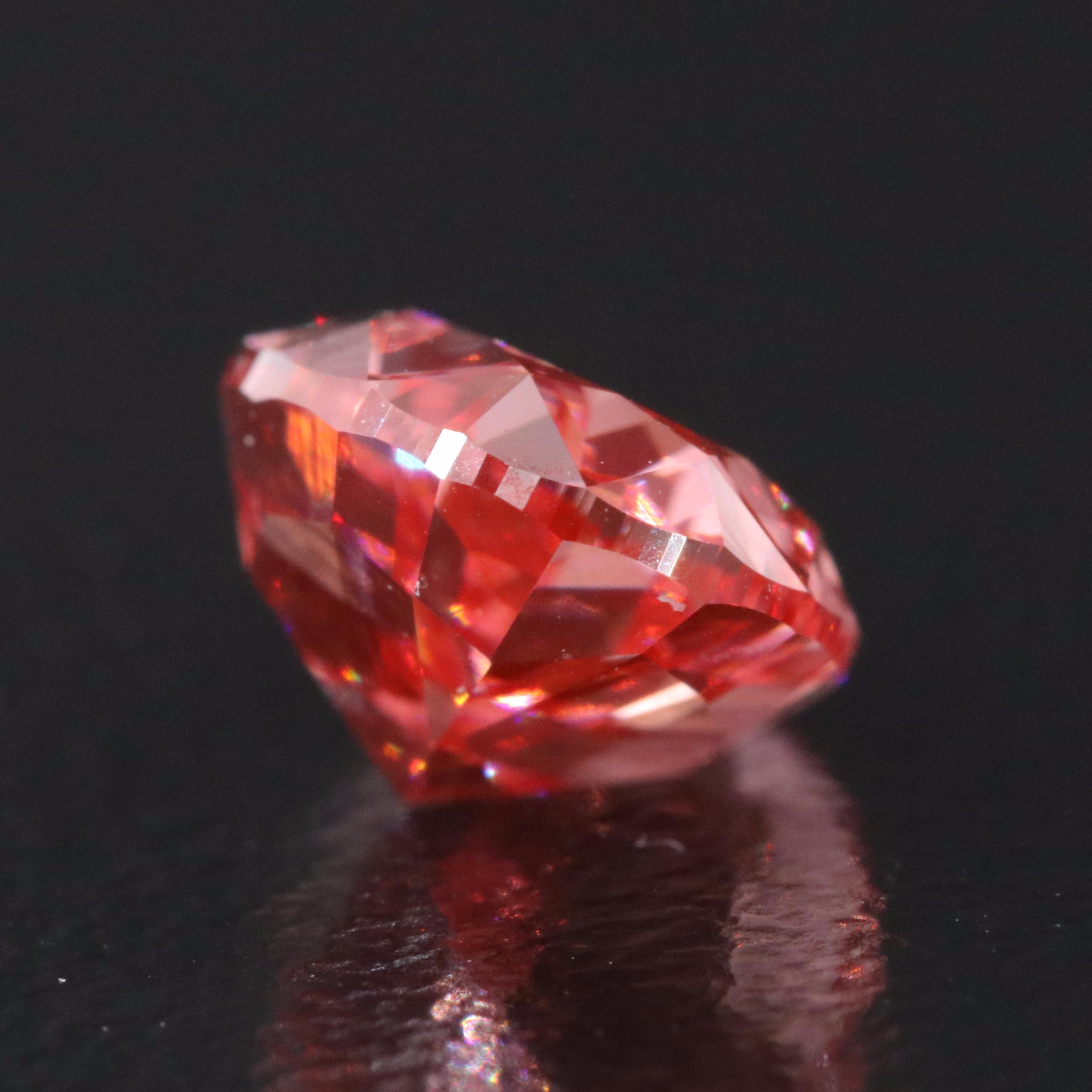 Loose 2.53 CT Fancy Pink Lab Grown Diamond