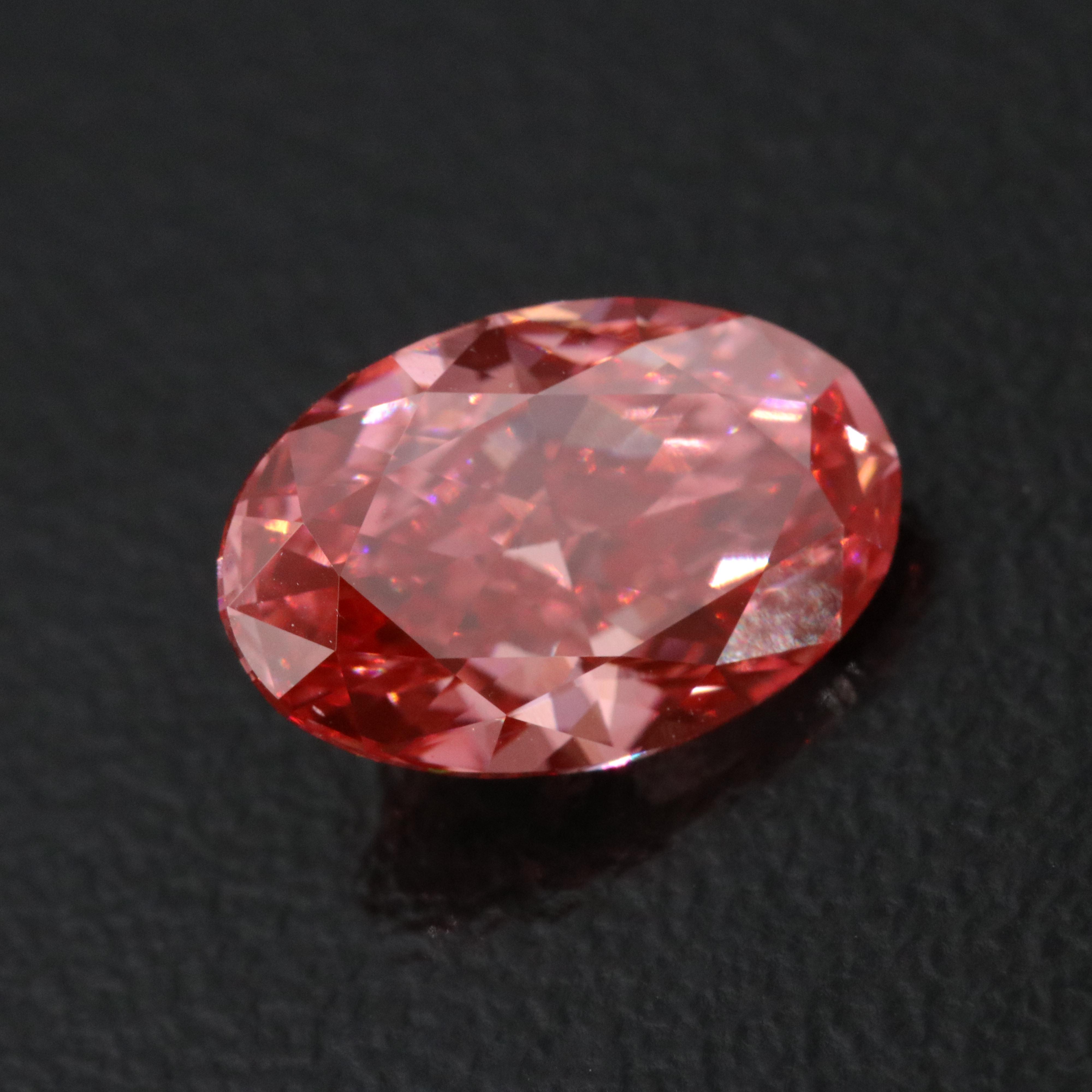 Loose 2.53 CT Fancy Pink Lab Grown Diamond