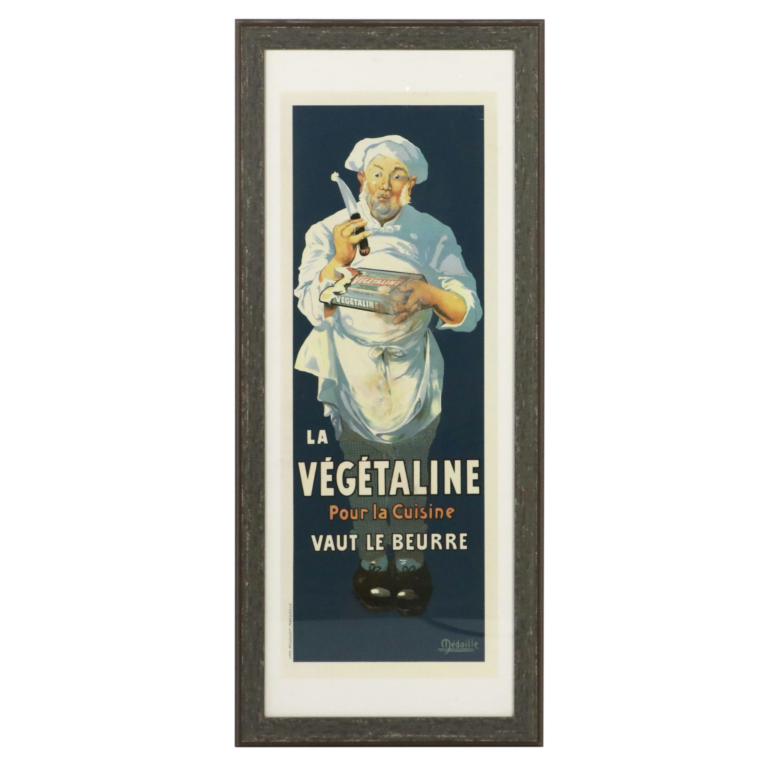 "La Végétaline" French Poster Serigraph Reproduction, 21st Century
