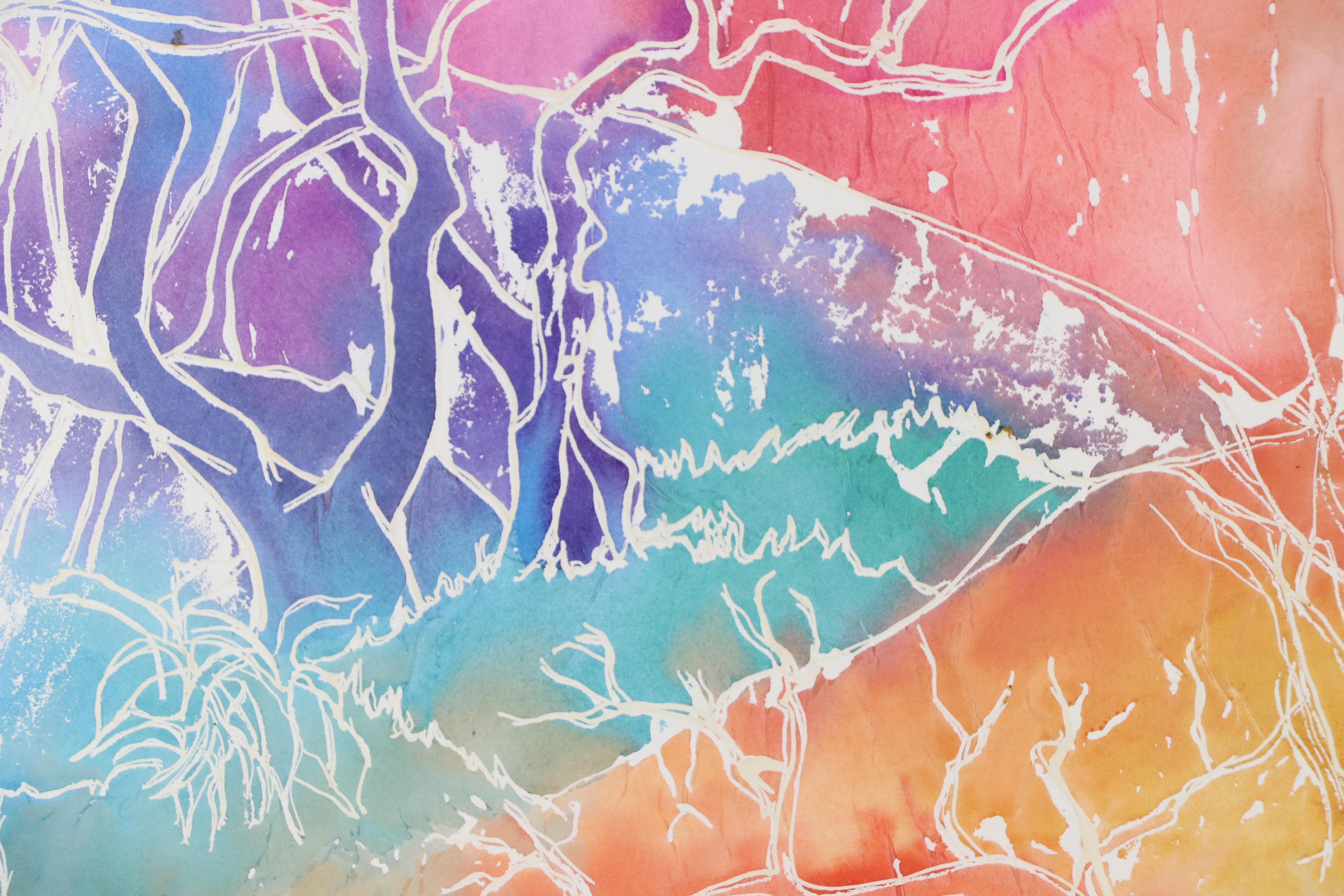 Bramson Landscape Watercolor Painting, 21st Century