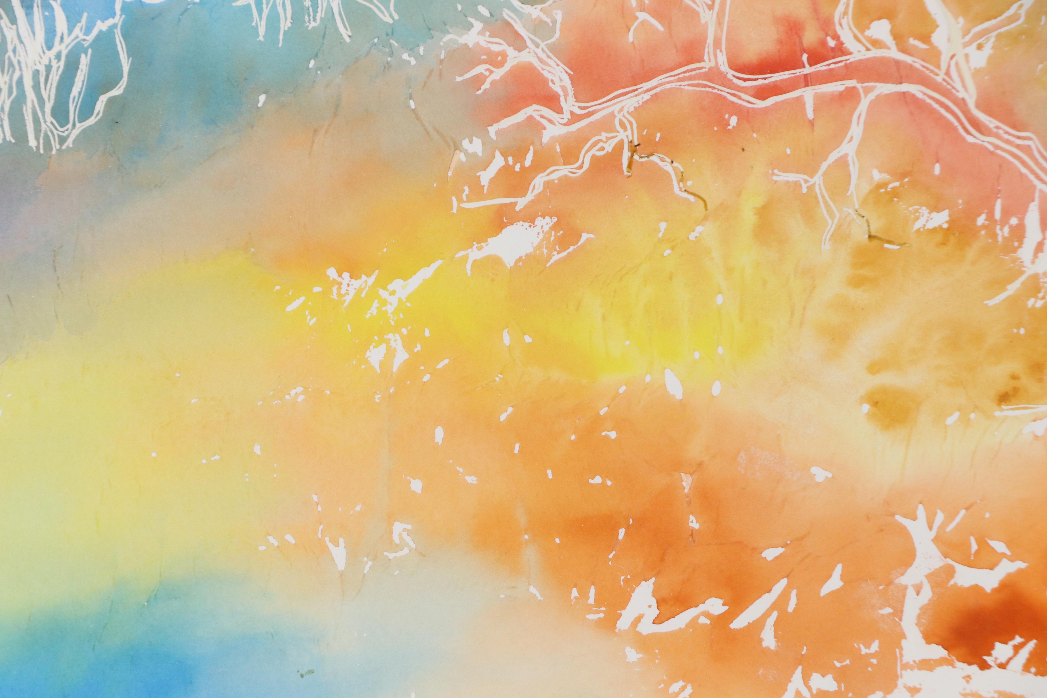 Bramson Landscape Watercolor Painting, 21st Century