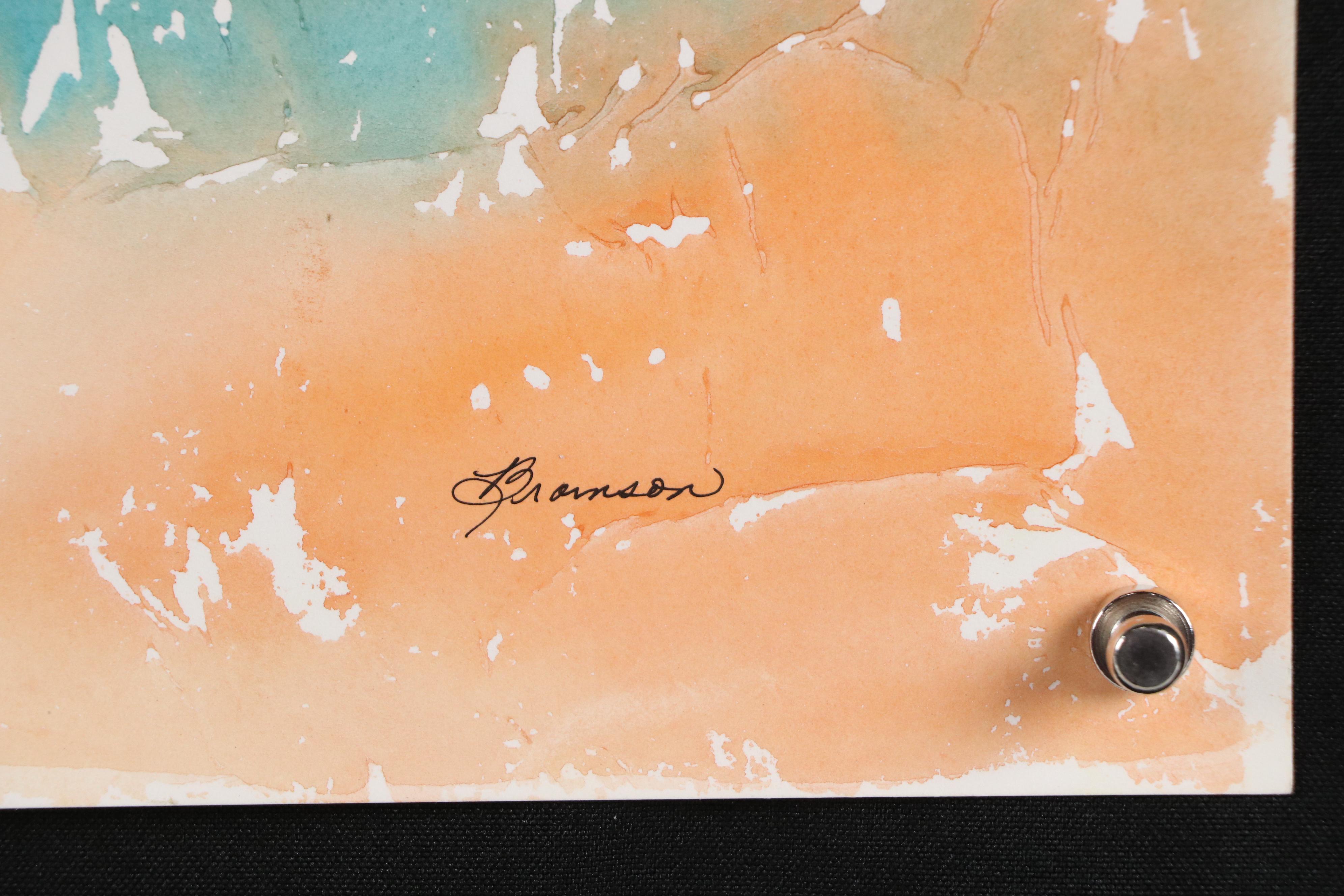 Bramson Landscape Watercolor Painting, 21st Century