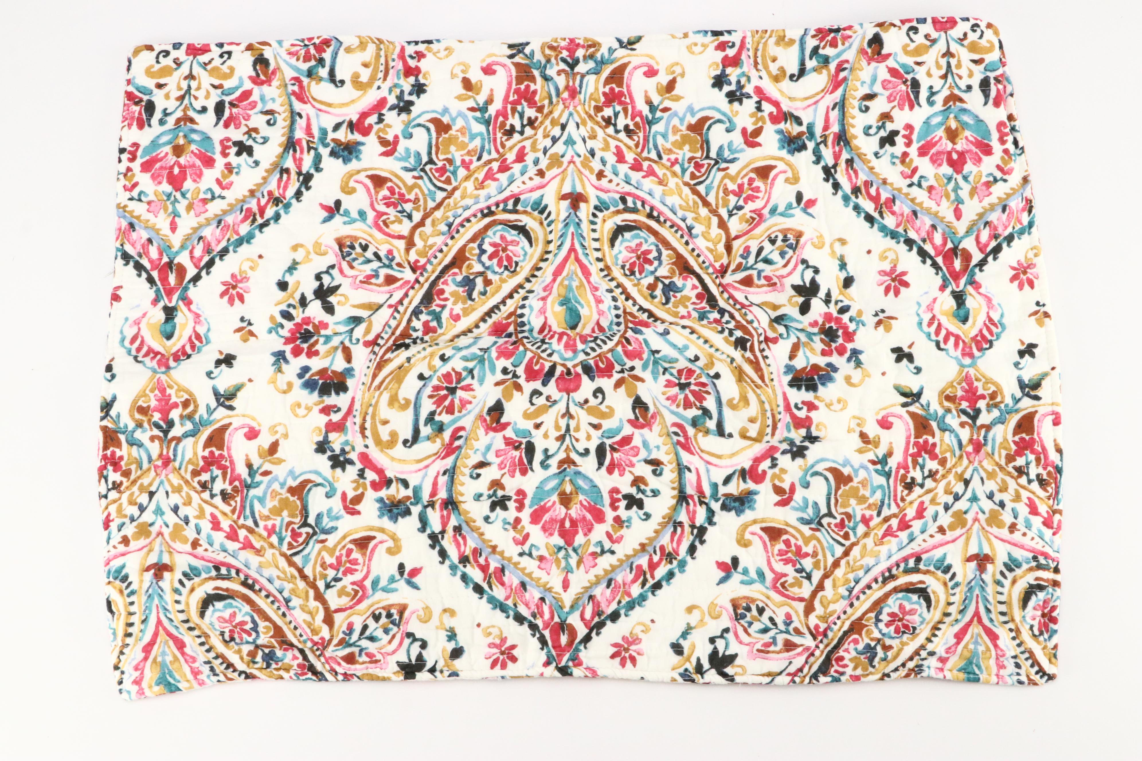 Grandin Road "Layla" King Sized Quilt and Shams