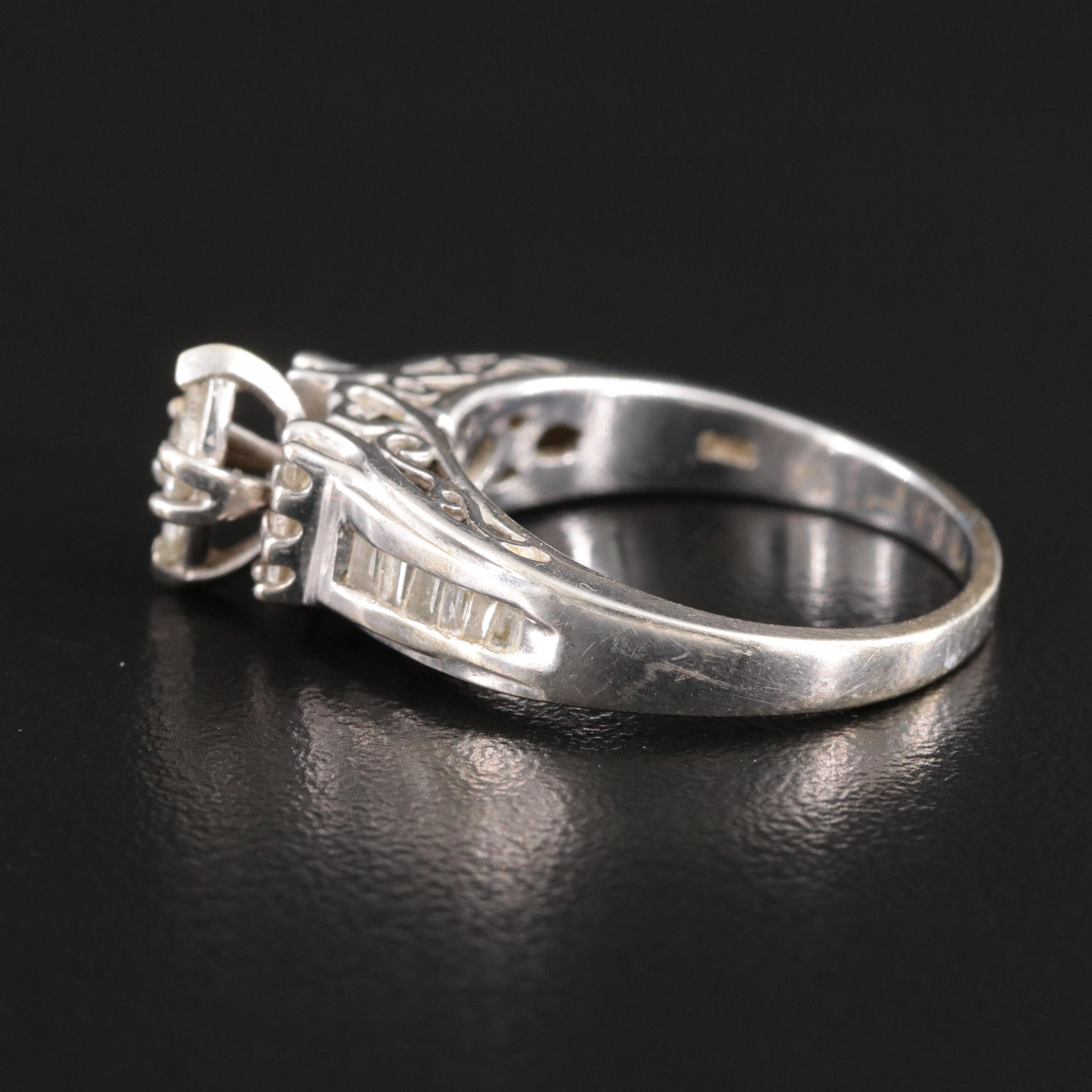 14K CTW Diamond Invisible Set Ring