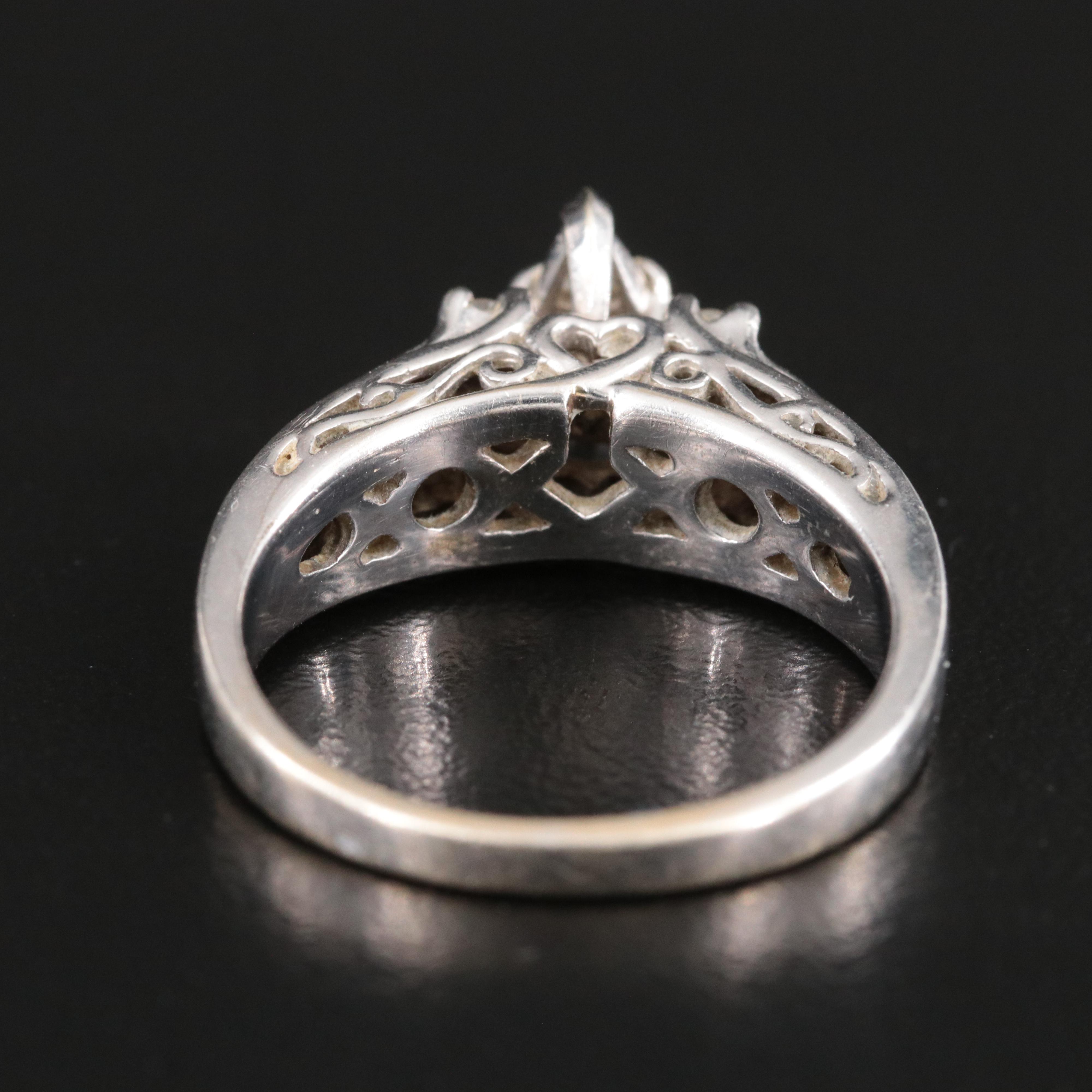 14K CTW Diamond Invisible Set Ring