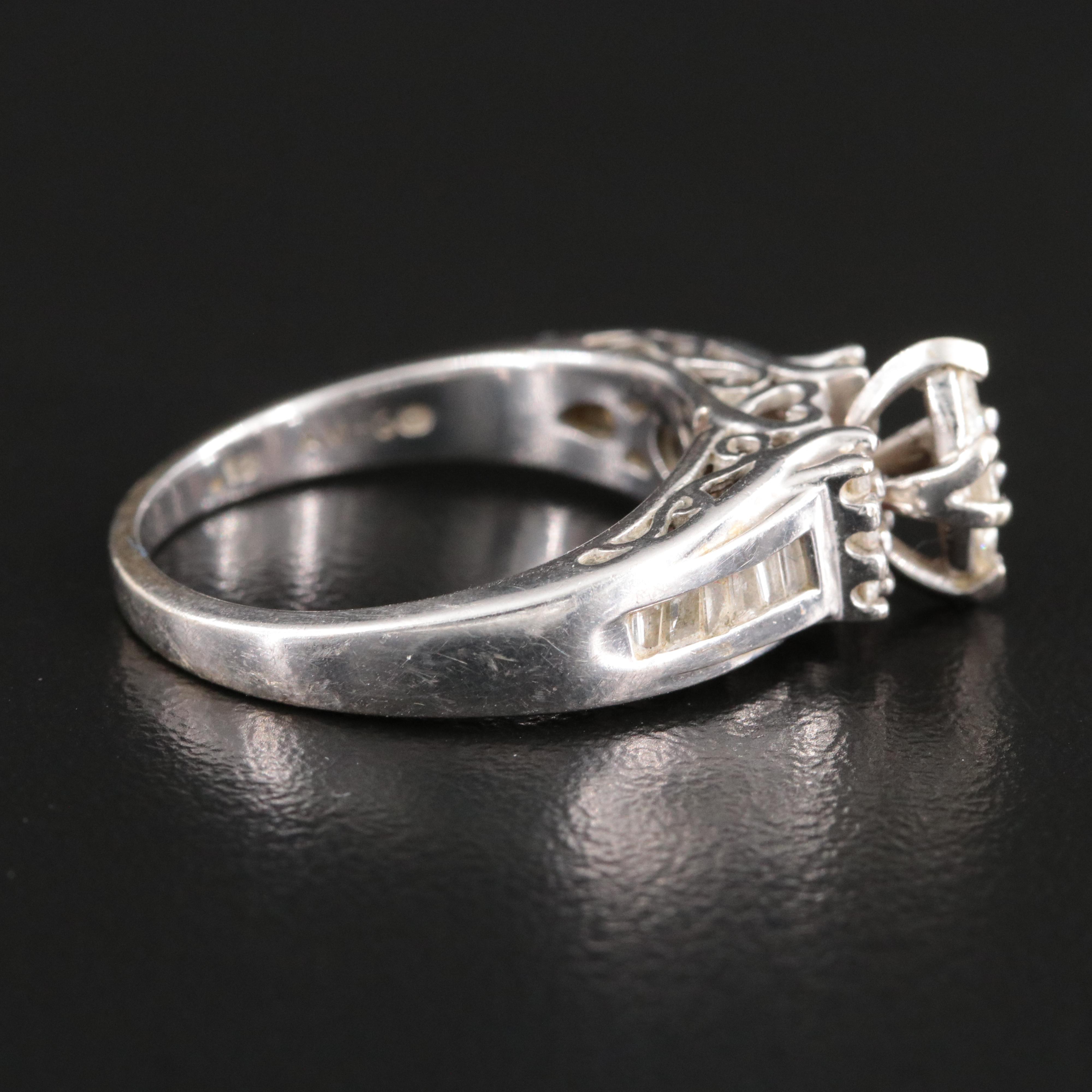 14K CTW Diamond Invisible Set Ring