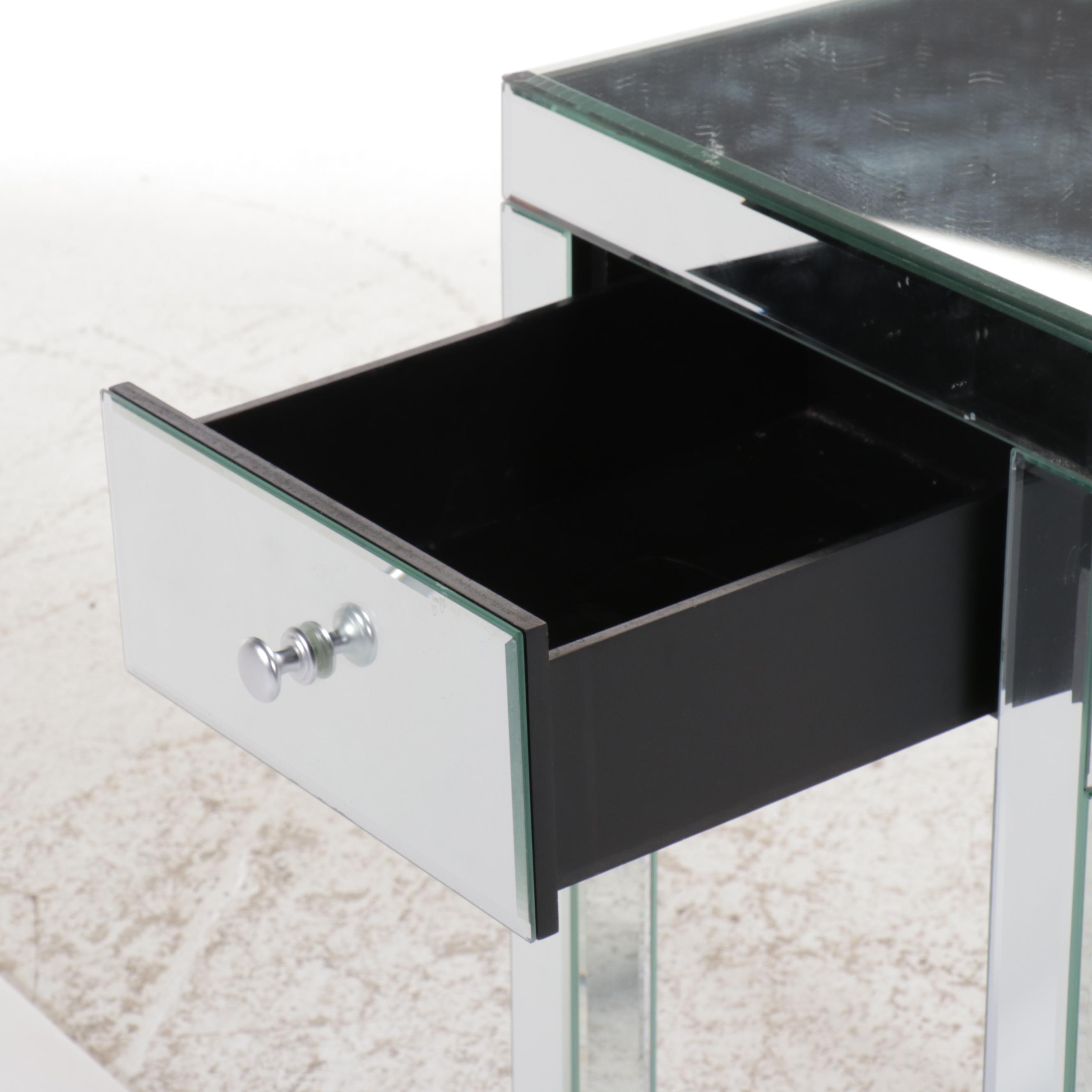 Contemporary Mirrored Nightstand