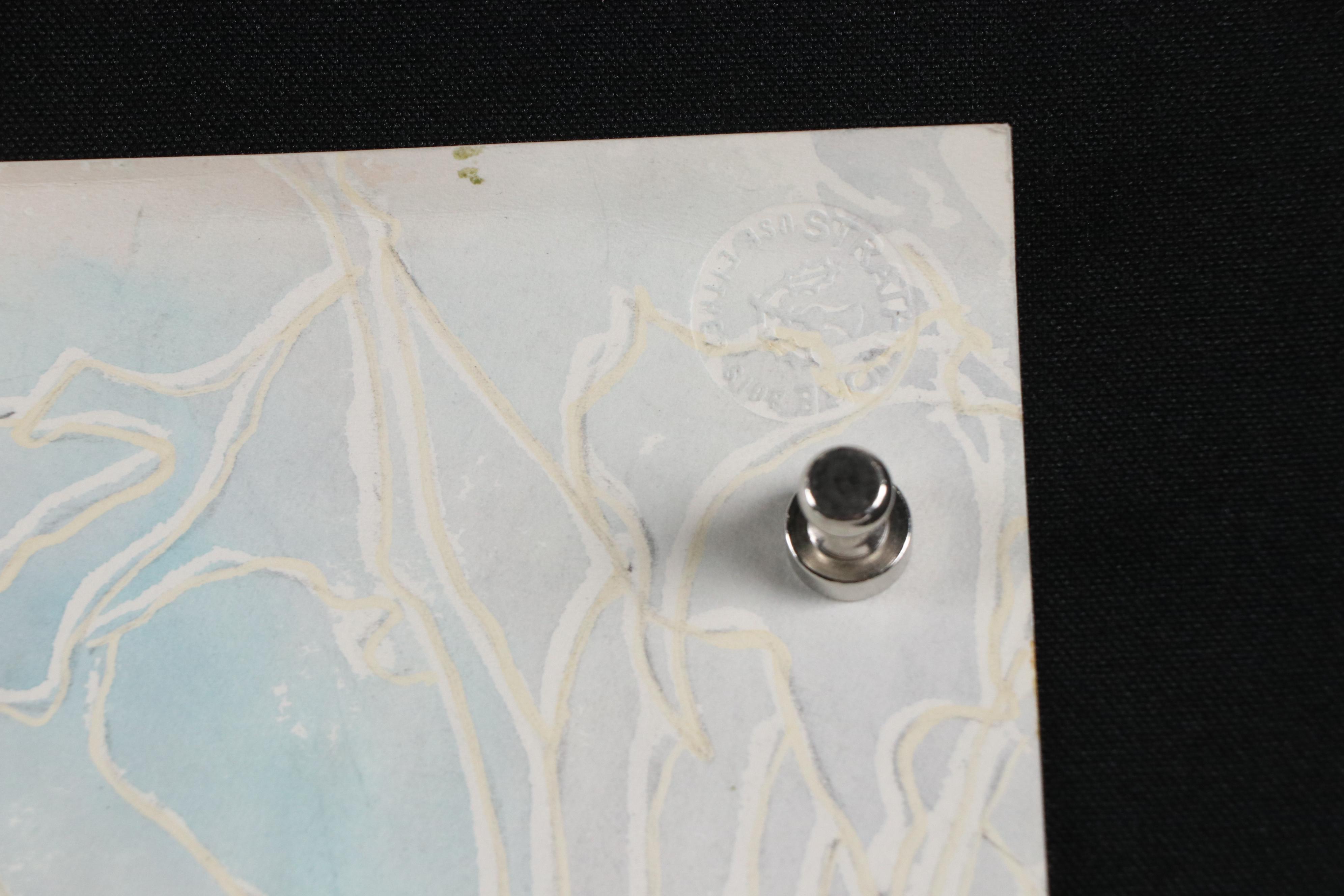 Bramson Colorful Landscape Watercolor Painting, Late 20th Century