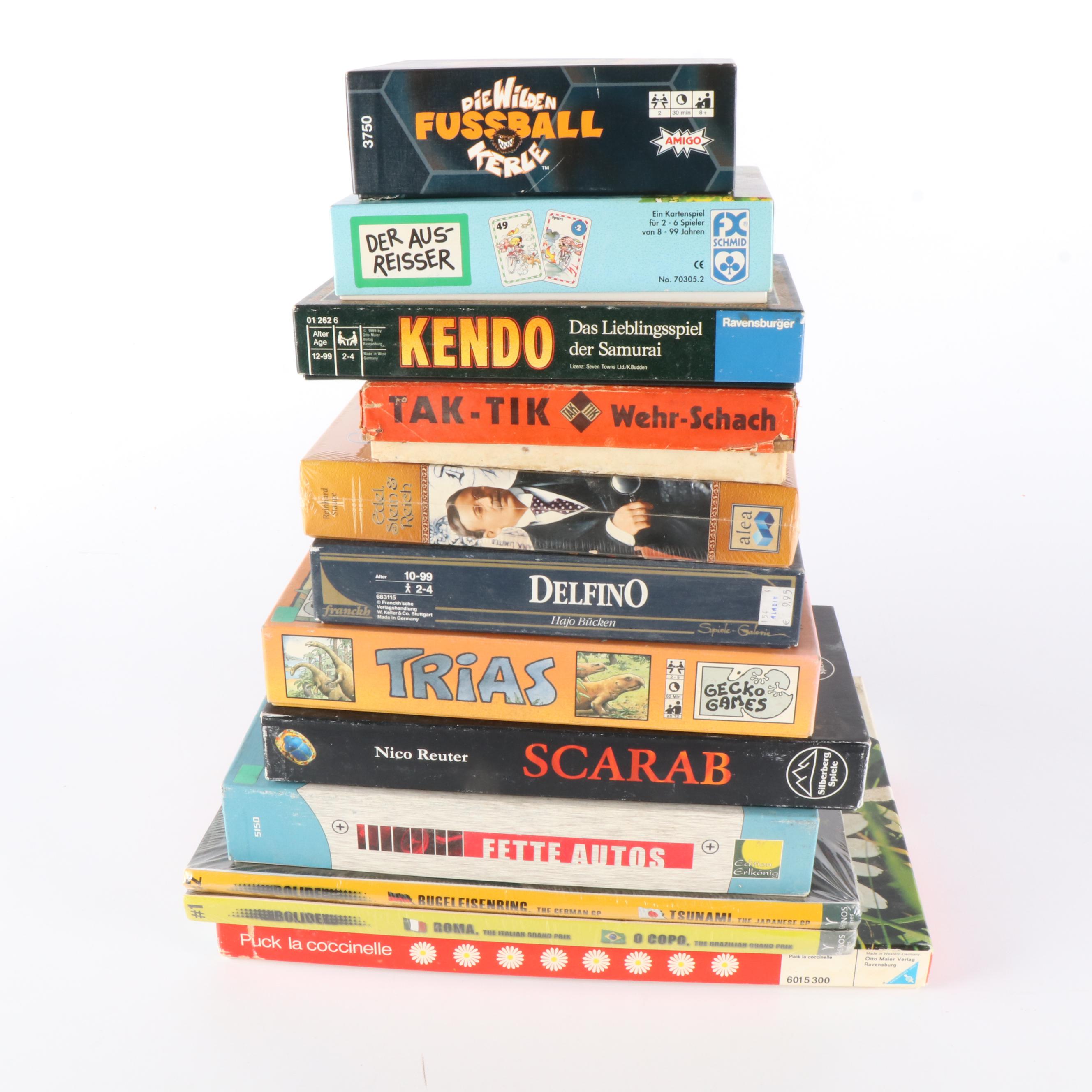 German Board Games Including "Kendo", "Wehrschach Tak-Tik" and More