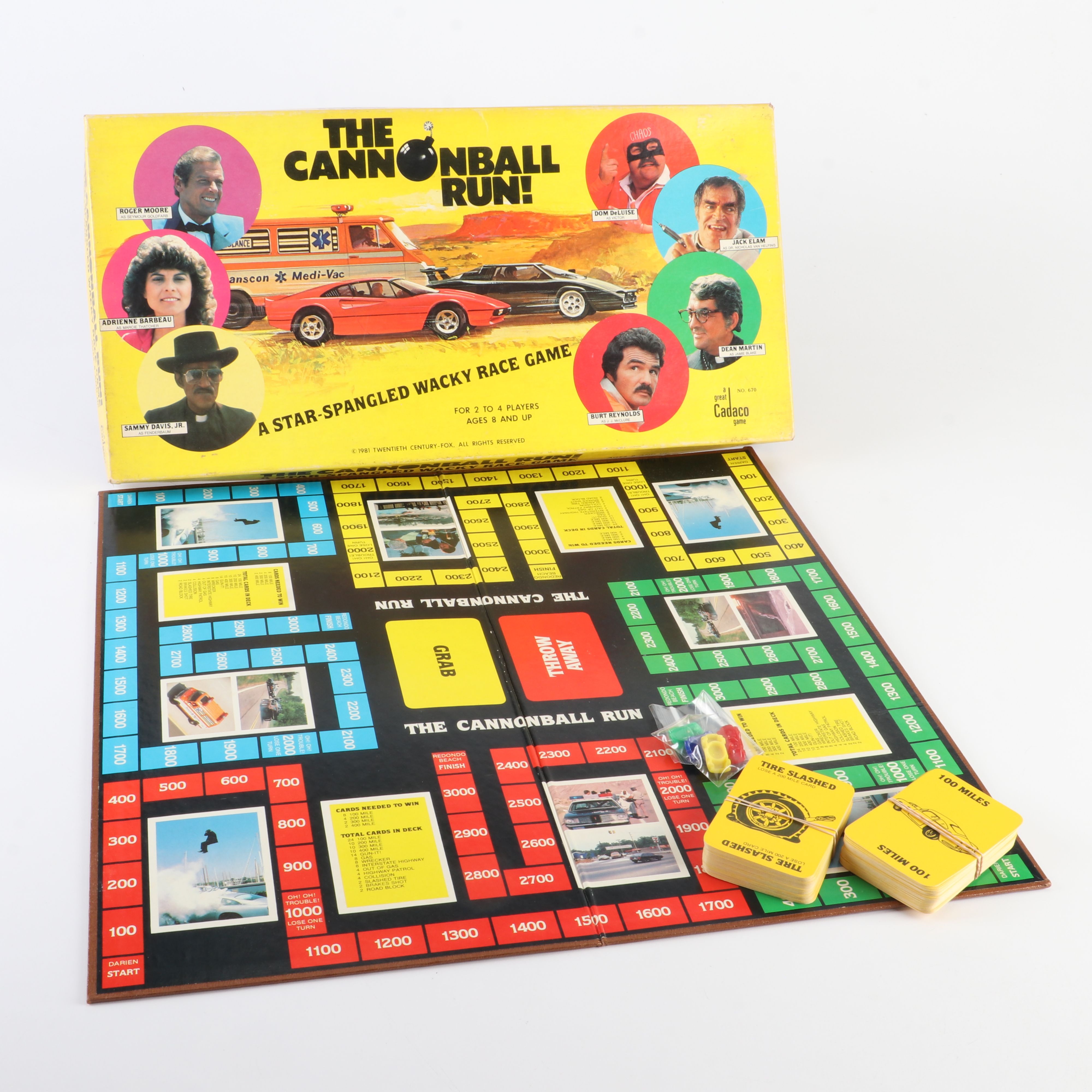 "Formula 1" and "The Cannonball Run" Auto Racing Board Games and More