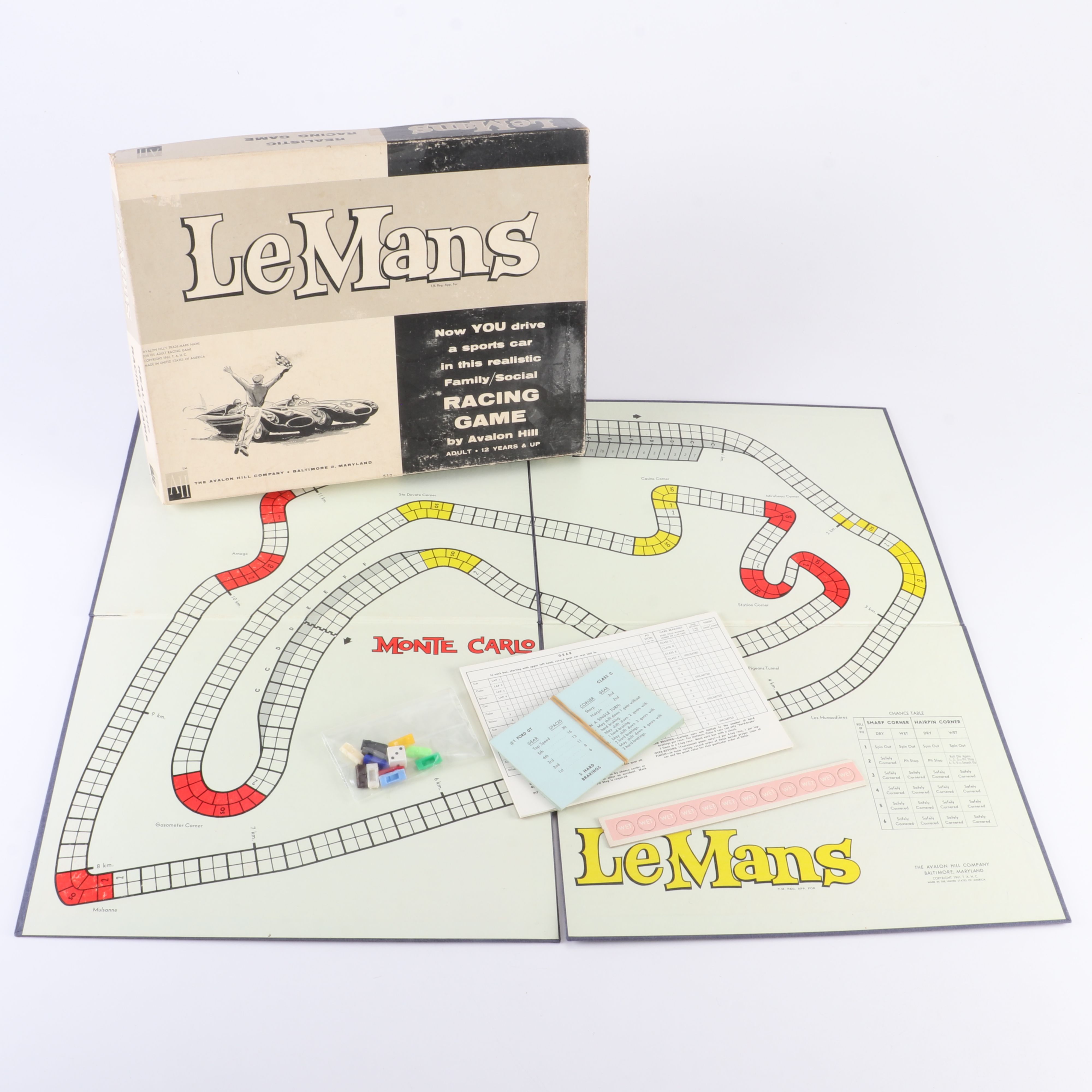 "Formula 1" and "The Cannonball Run" Auto Racing Board Games and More