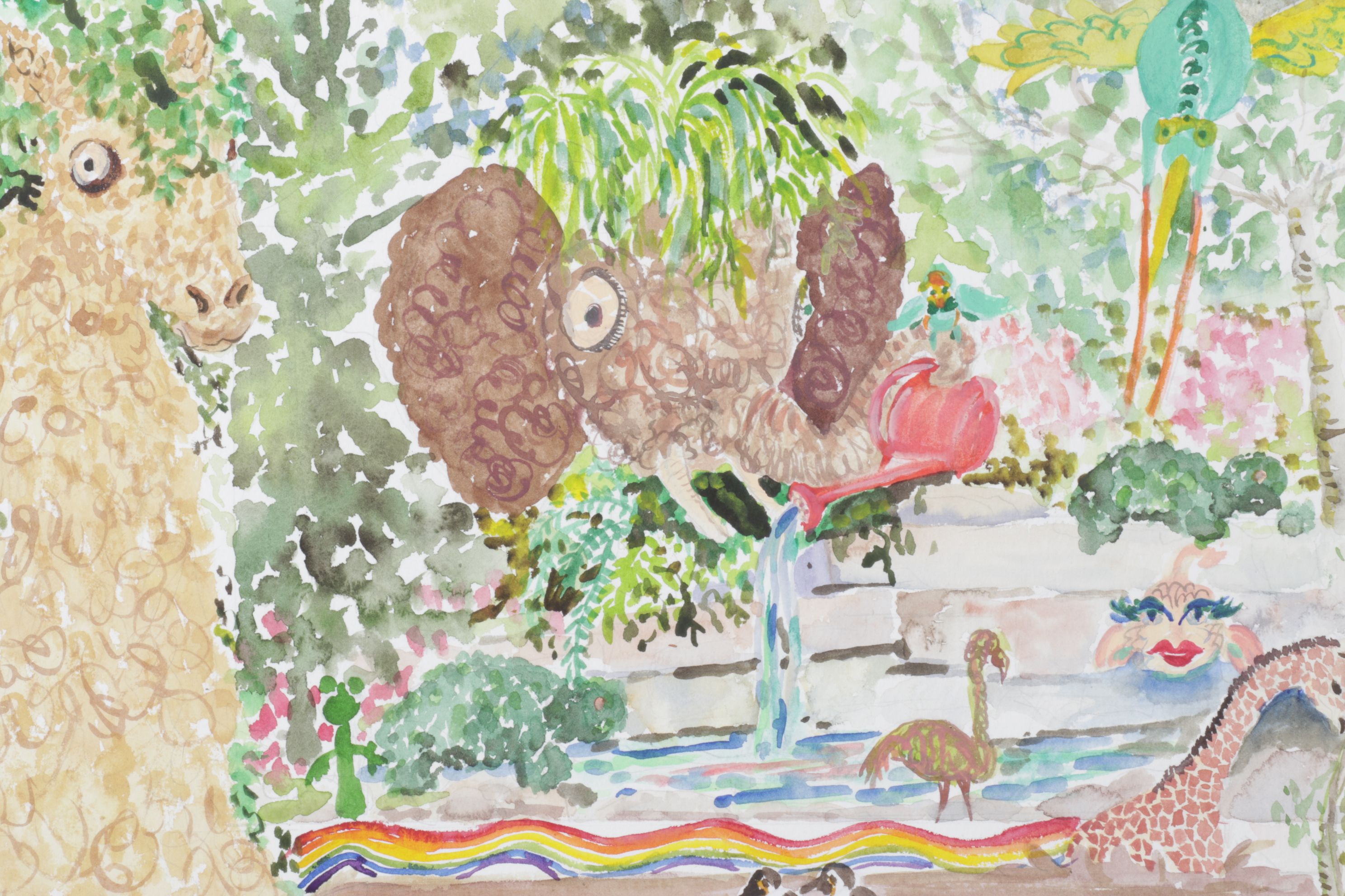 Mary Gordon-Hagler Scene of Animals Boarding Noah's Ark, 2008