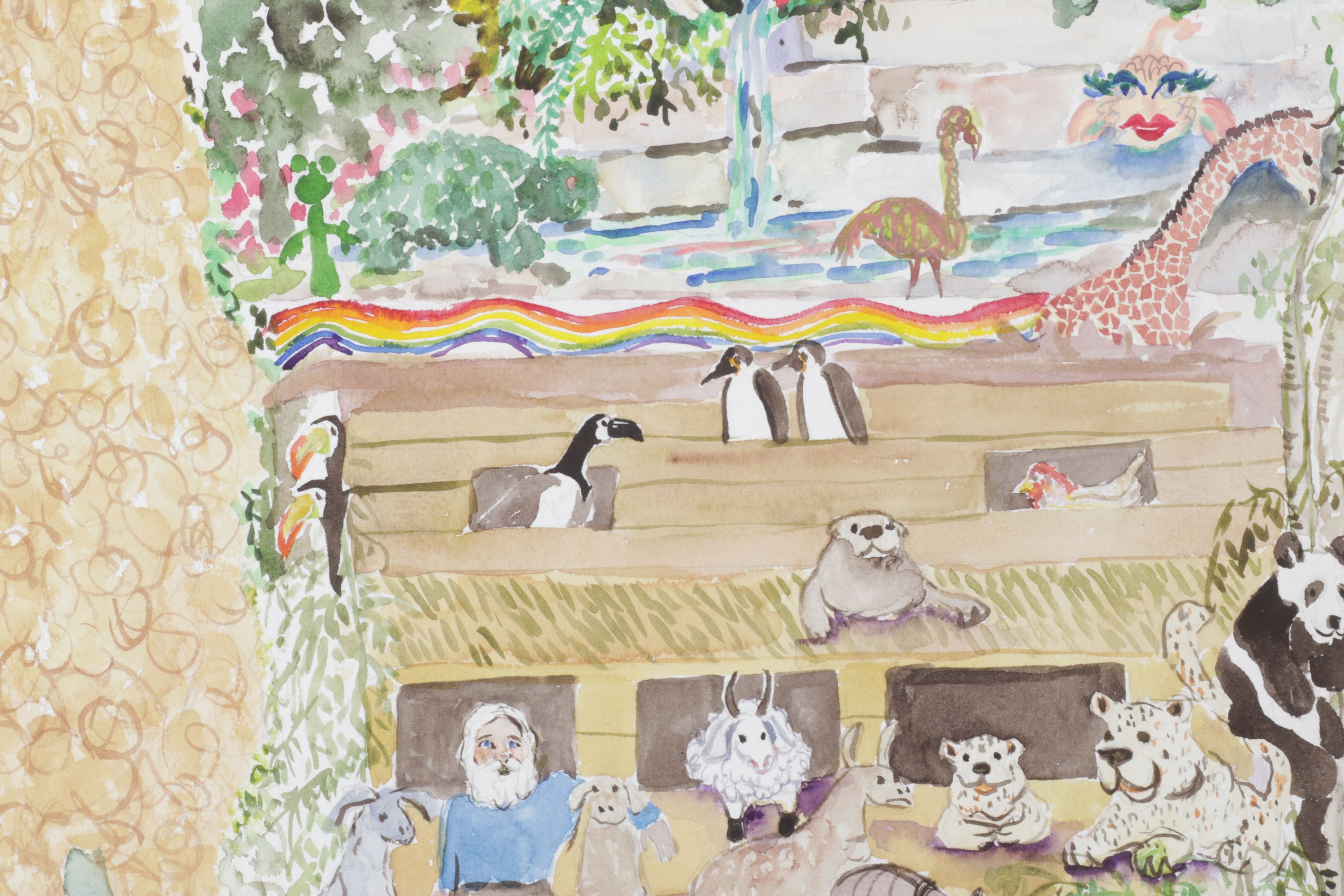 Mary Gordon-Hagler Scene of Animals Boarding Noah's Ark, 2008