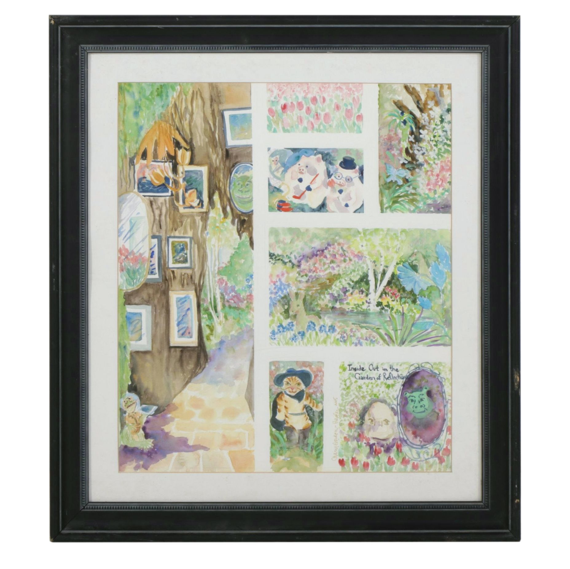 Mary Gordon-Hagler Watercolor Painting Inspired by Dreamworks "Shrek", 2005