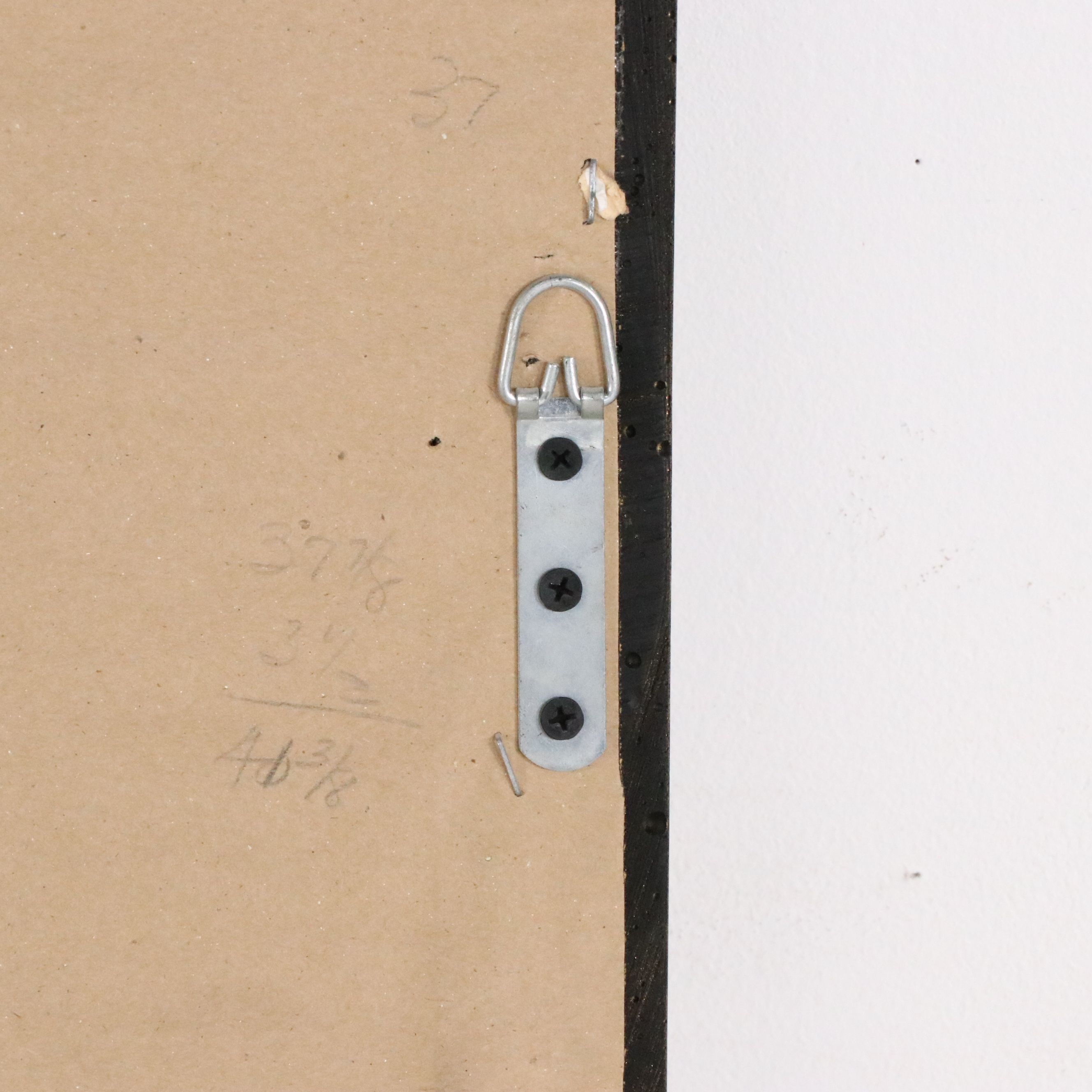 Uttermost French La Barge Style Black and Gilt Finished Wall Mirror