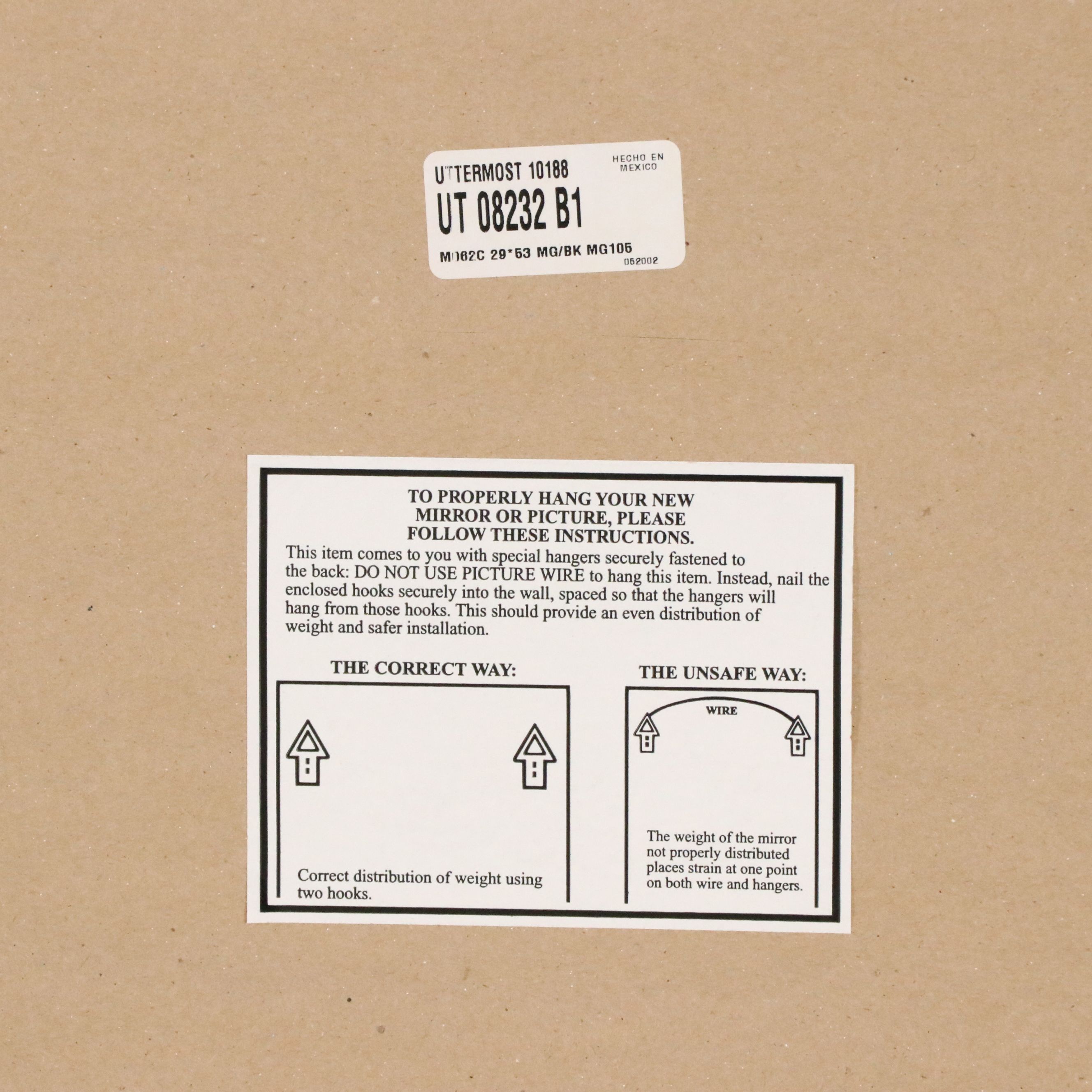 Uttermost French La Barge Style Black and Gilt Finished Wall Mirror