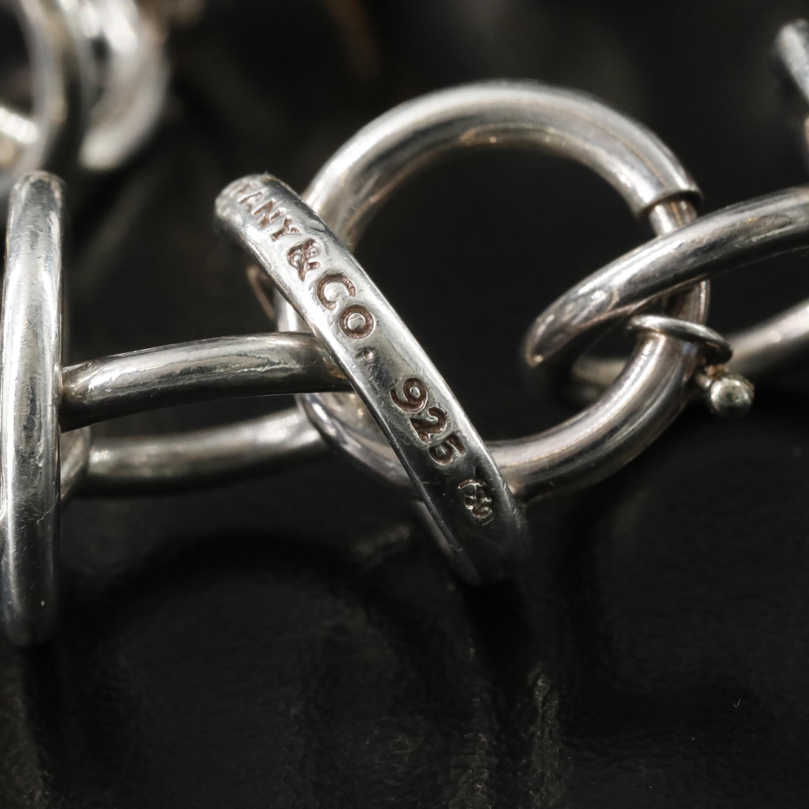 Paloma Picasso for Tiffany & Co. Sterling 18K Interlocking Circles Link Bracelet