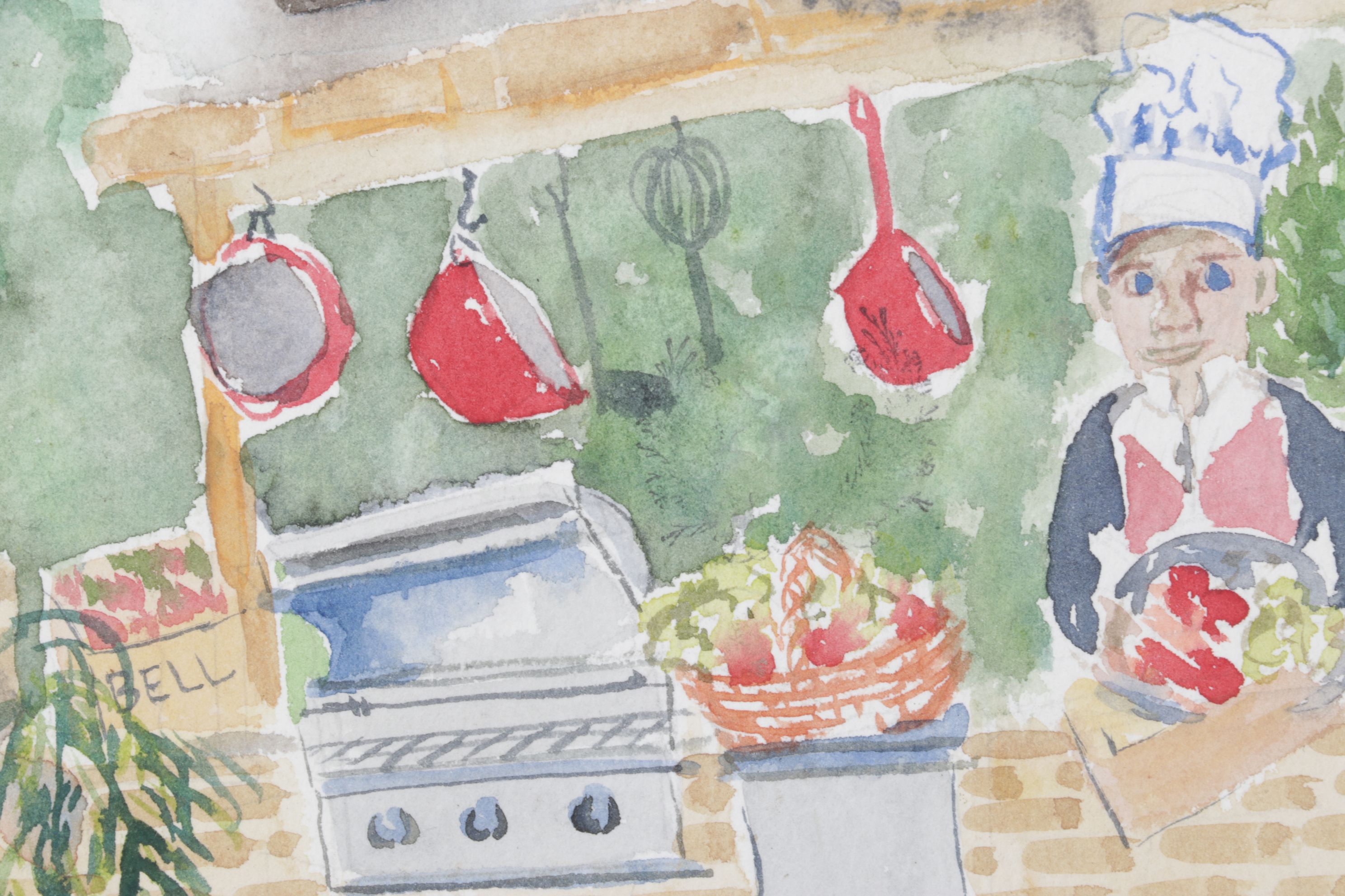 Mary Gordon-Hagler Watercolor Painting Inspired by Disney's "Ratatouille", 2009