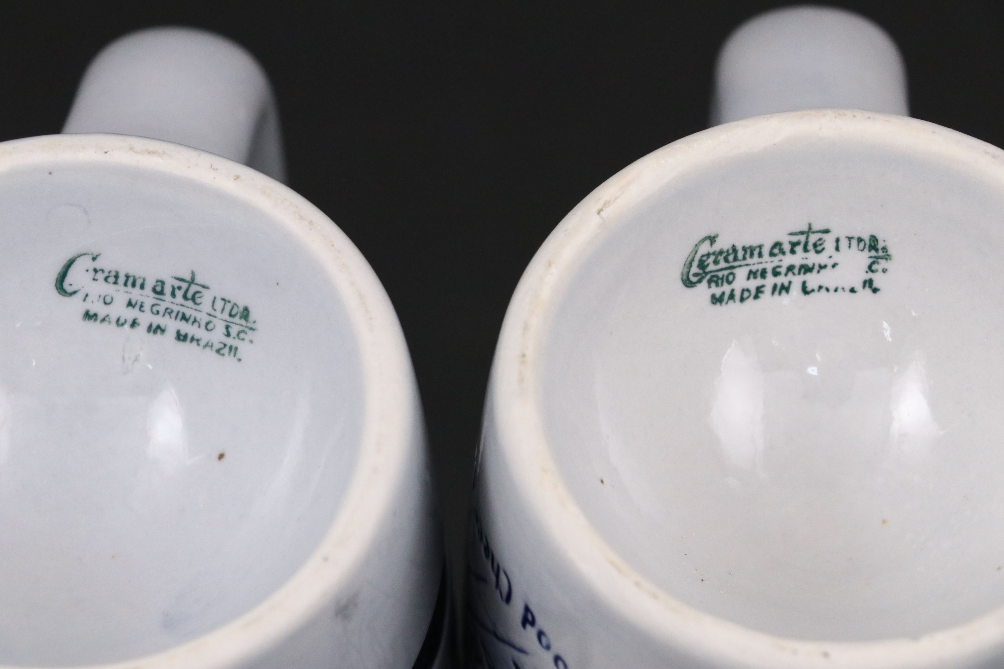 Makers Mark Tumblers with Ceramarte Brazil Beer Steins and Other Glasses