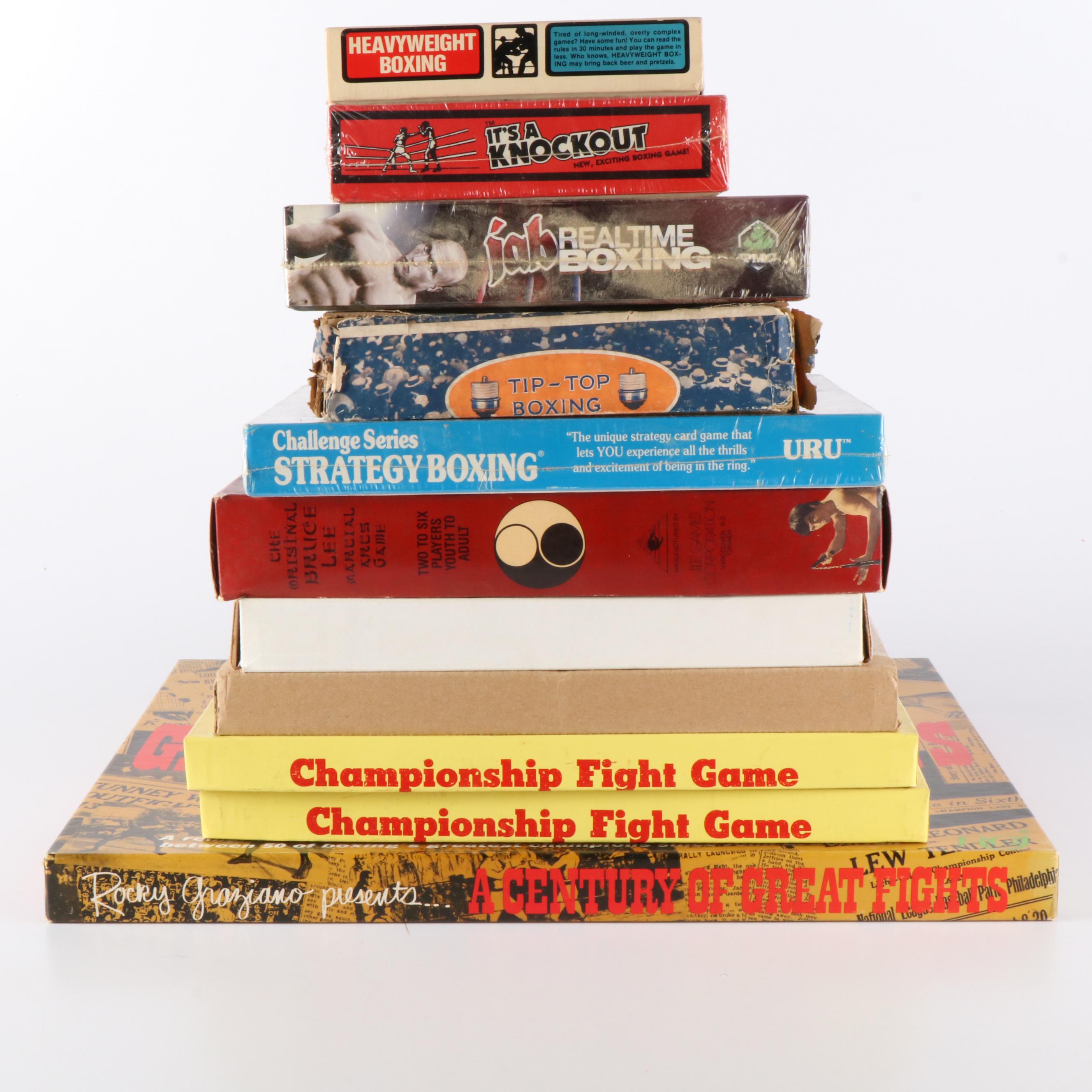 "Strategy Boxing", "It's a Knockout" and Assorted Boxing Themed Board Games