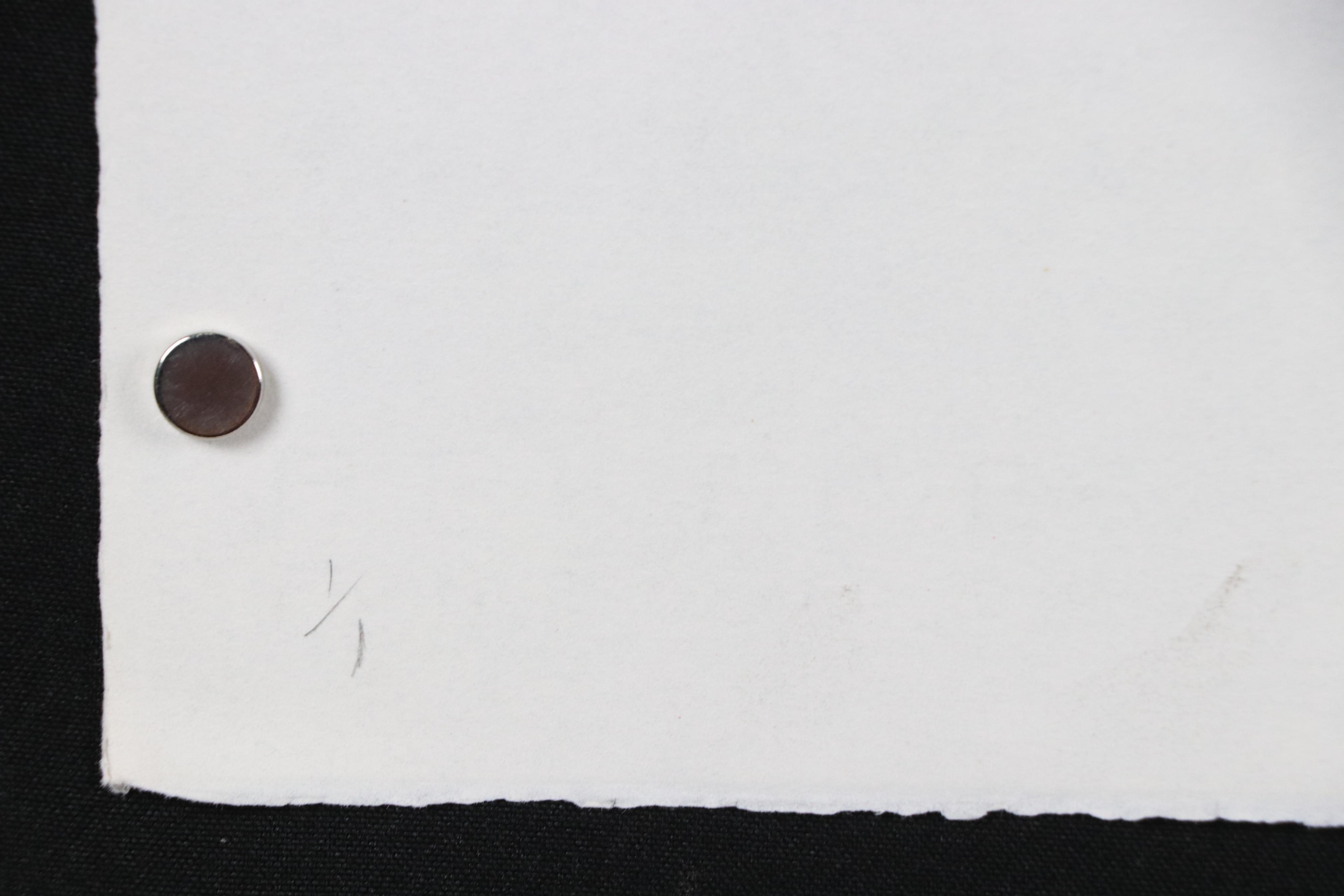 Marilyn Simon Botanical Purple Monoprint Diptych, Late 20th Century