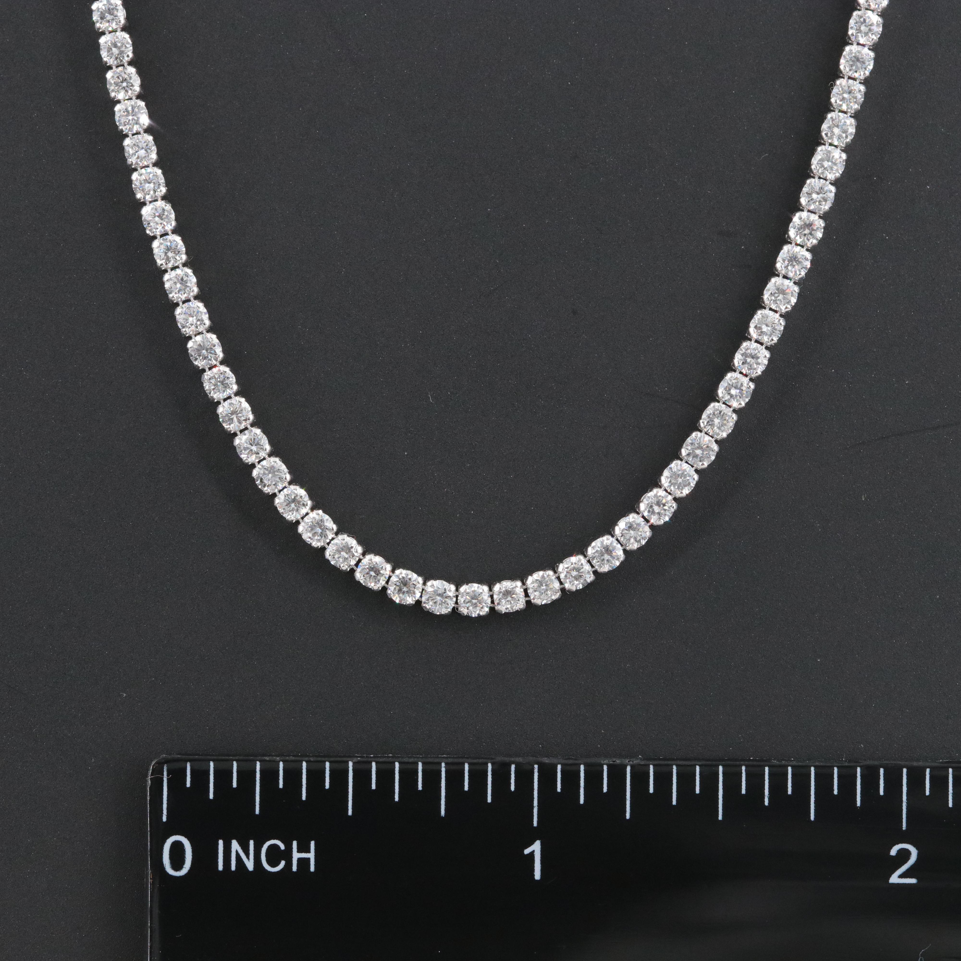 14K 8.00 CTW Lab Grown Diamond Riviera Necklace
