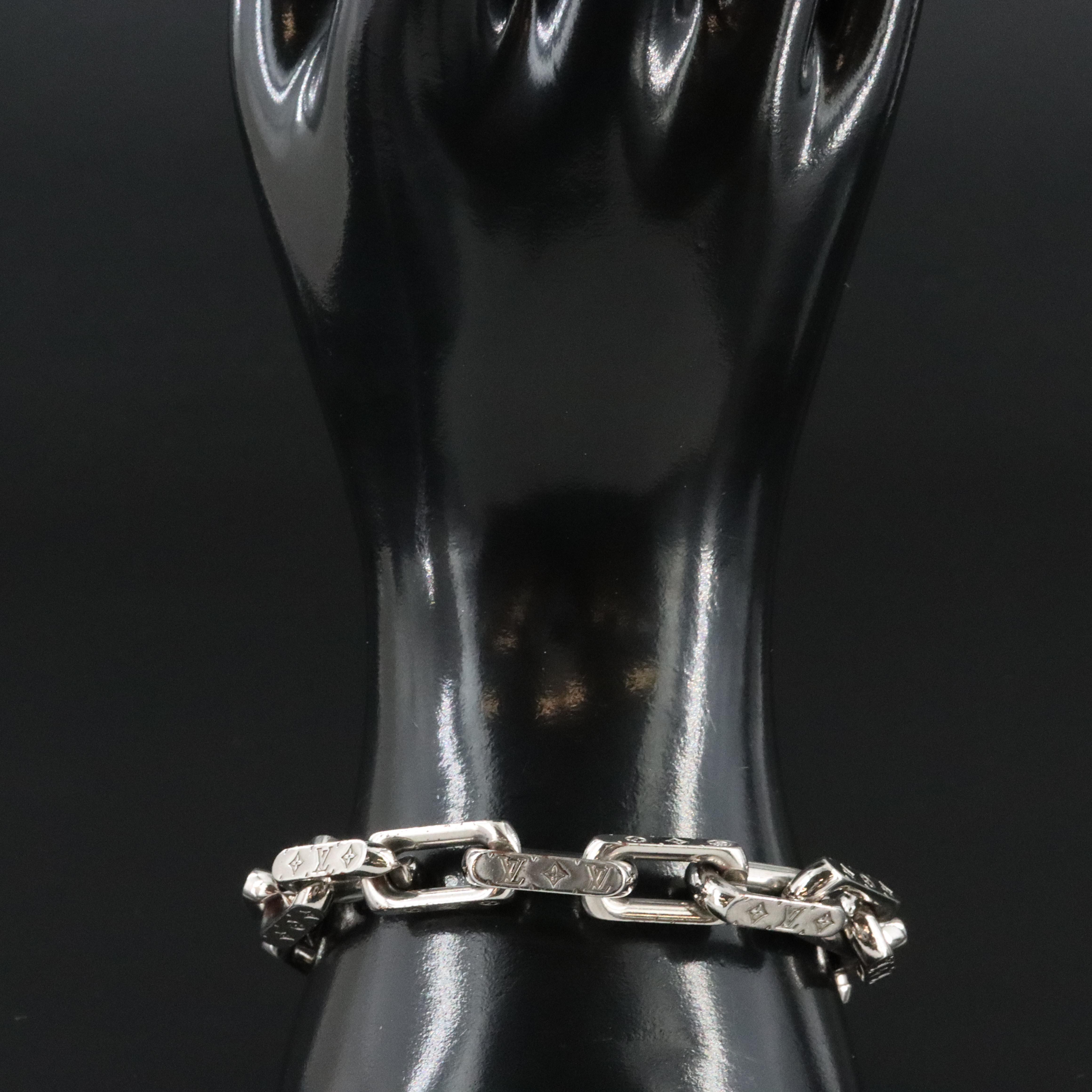 Louis Vuitton Monogram Rectangular Link Bracelet