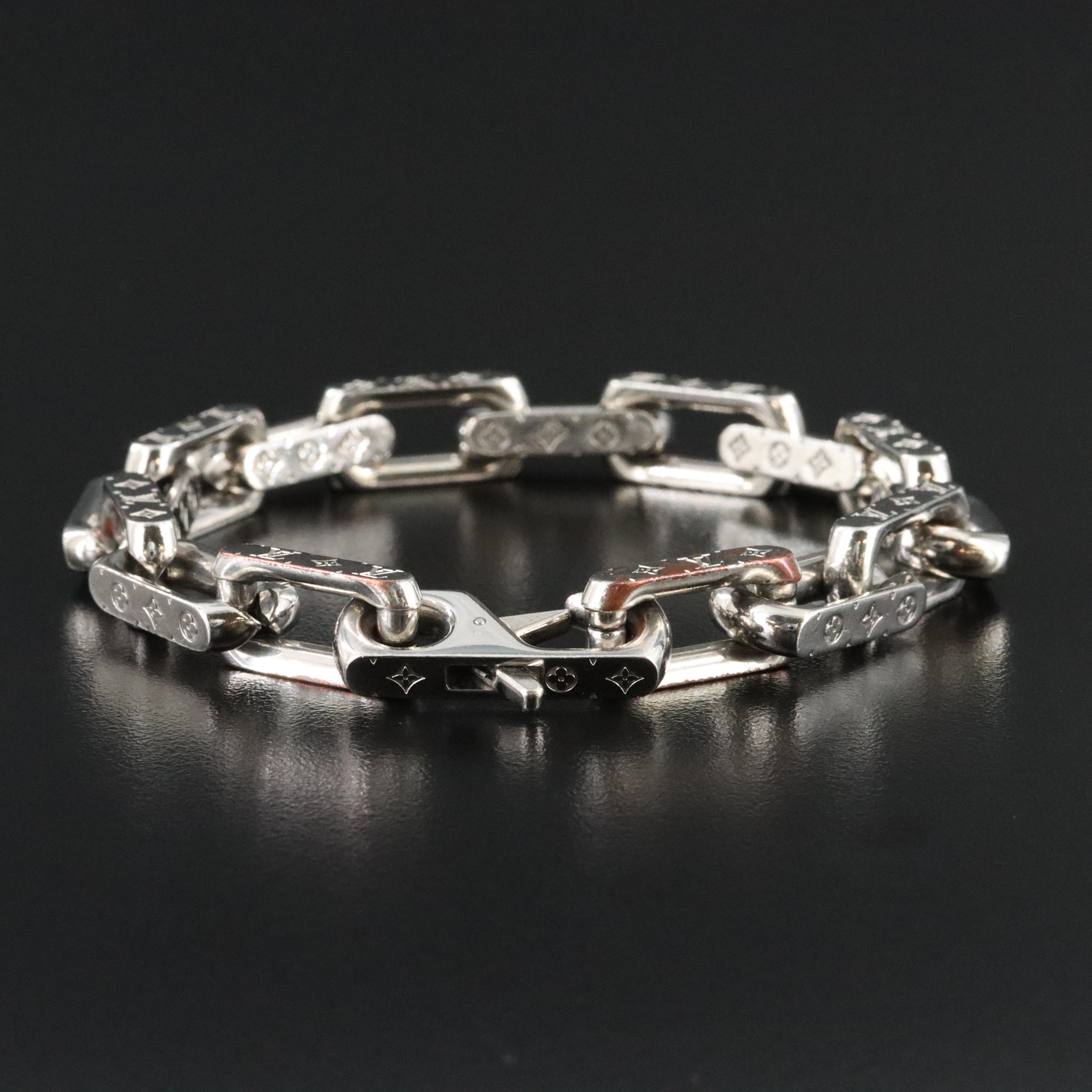 Louis Vuitton Monogram Rectangular Link Bracelet