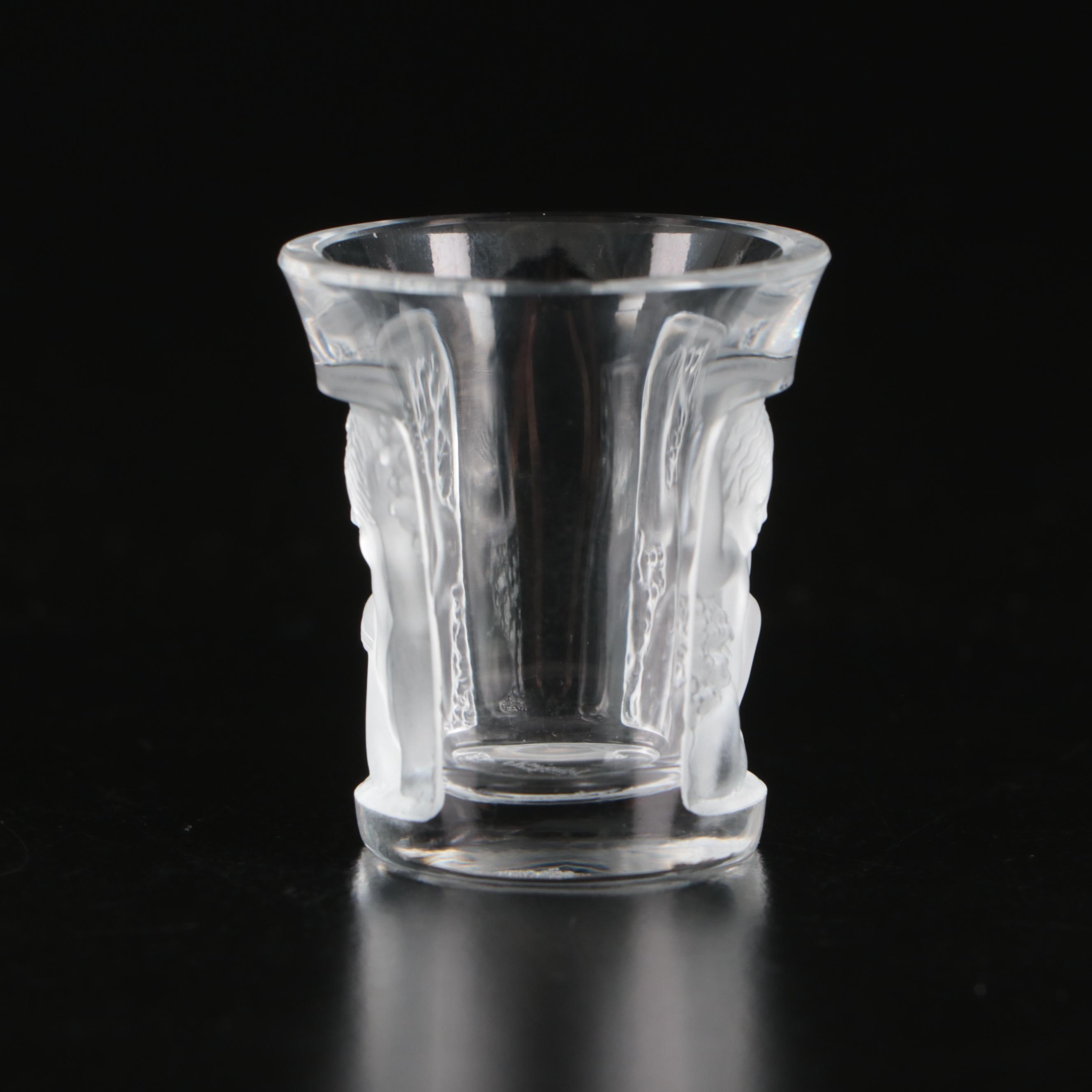Lalique "Les Enfants" Crystal Shot Glass