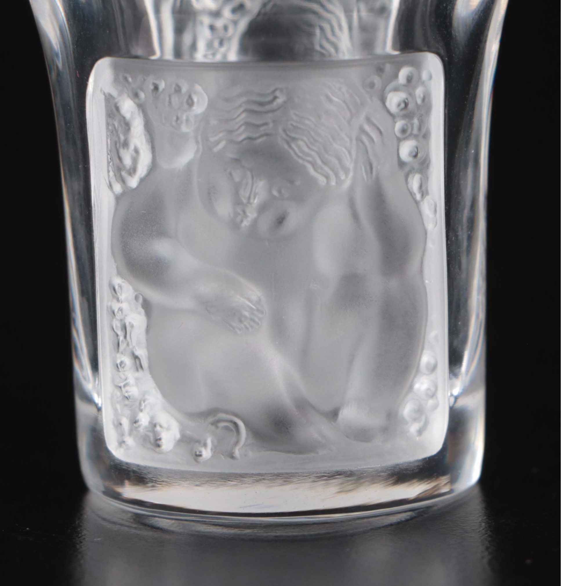 Lalique "Les Enfants" Crystal Shot Glass