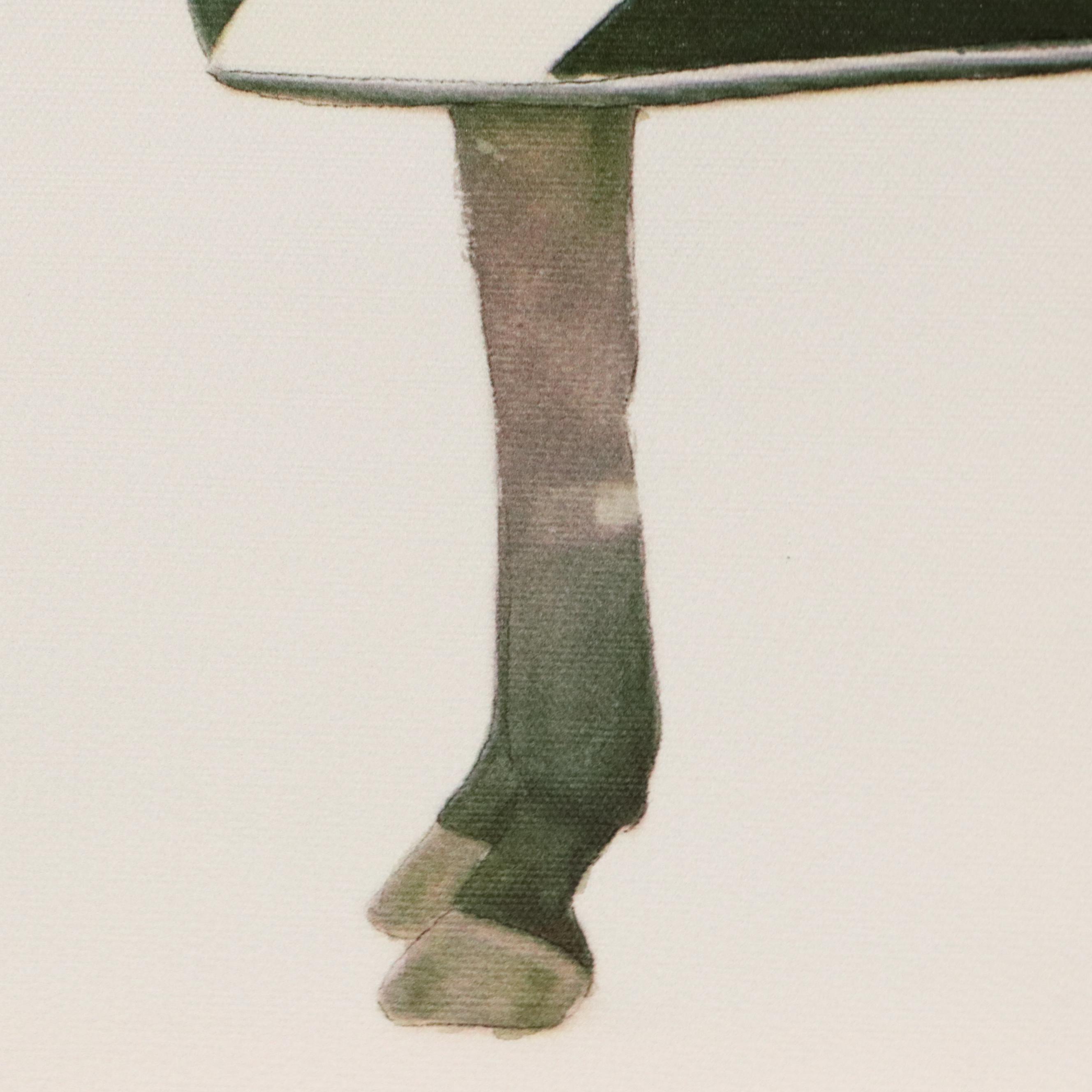 Giclée of Horse Wearing Black and White Fleece, 21st Century