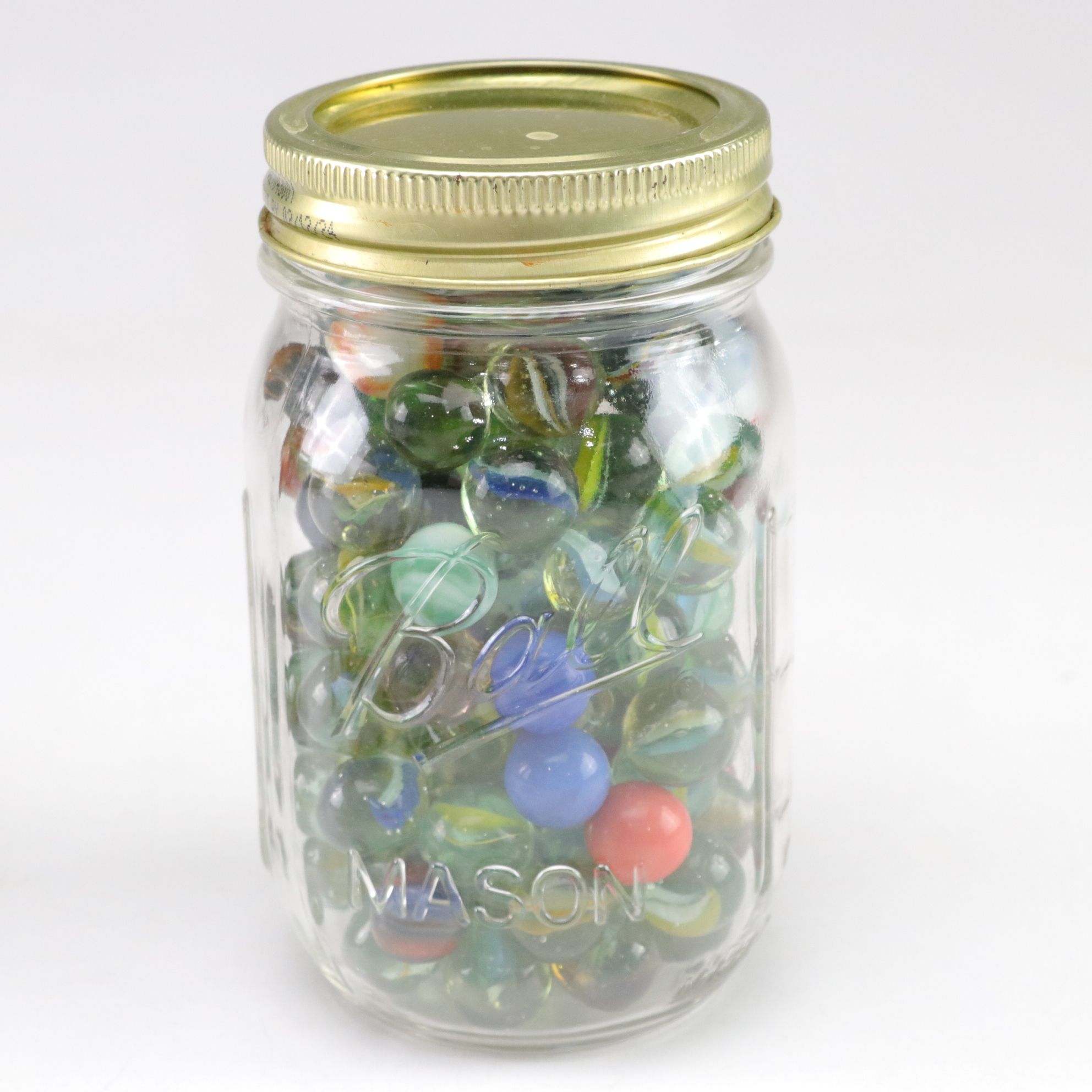 Rainbow & Ribbon Swirl Glass Marble Collection