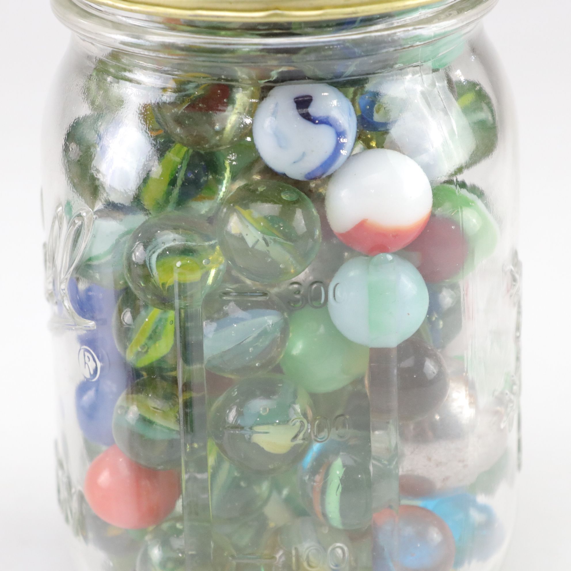 Rainbow & Ribbon Swirl Glass Marble Collection