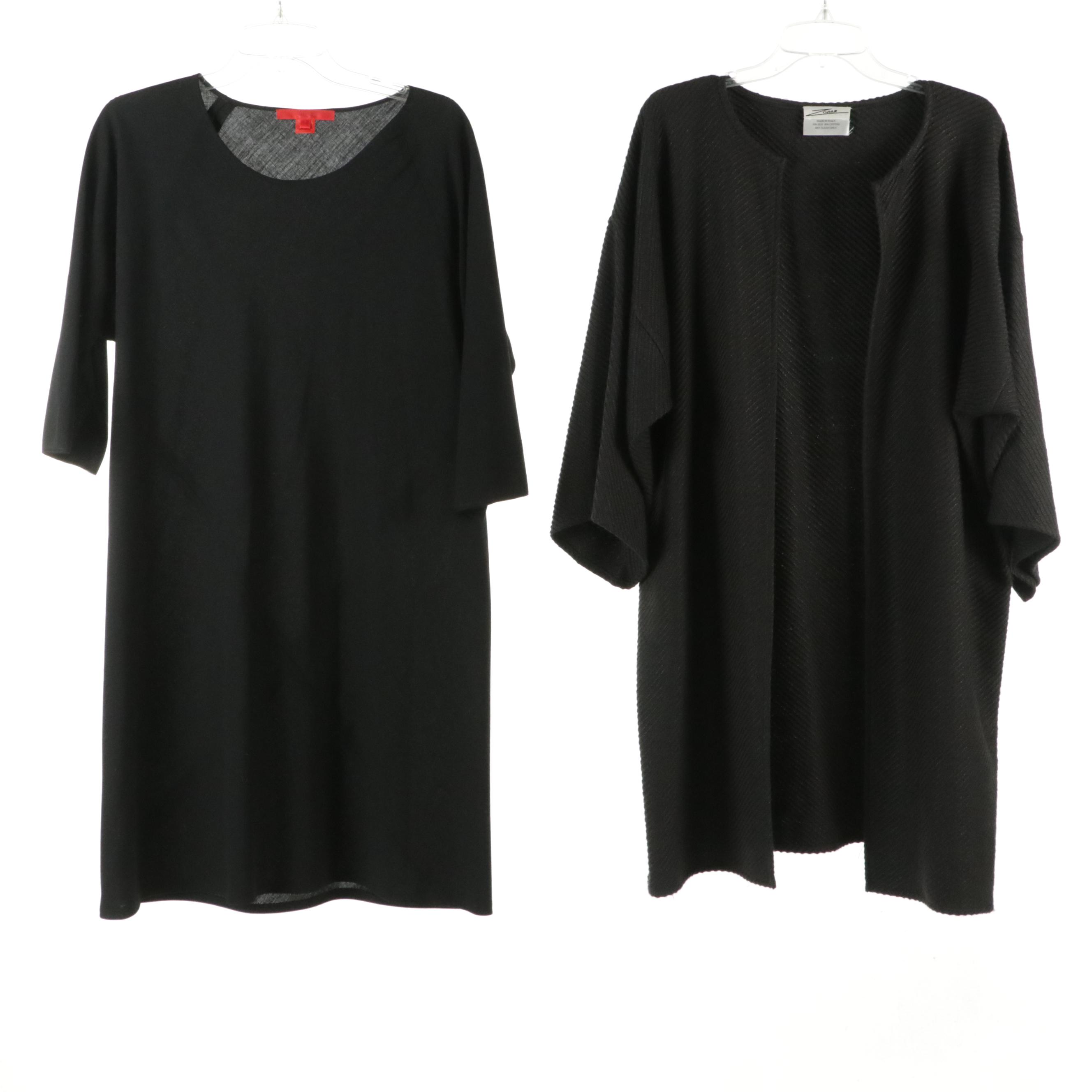 Shamask Wool Shift Dress, Zoran Silk Blend & Lorena Antoniazzi Wool Jackets