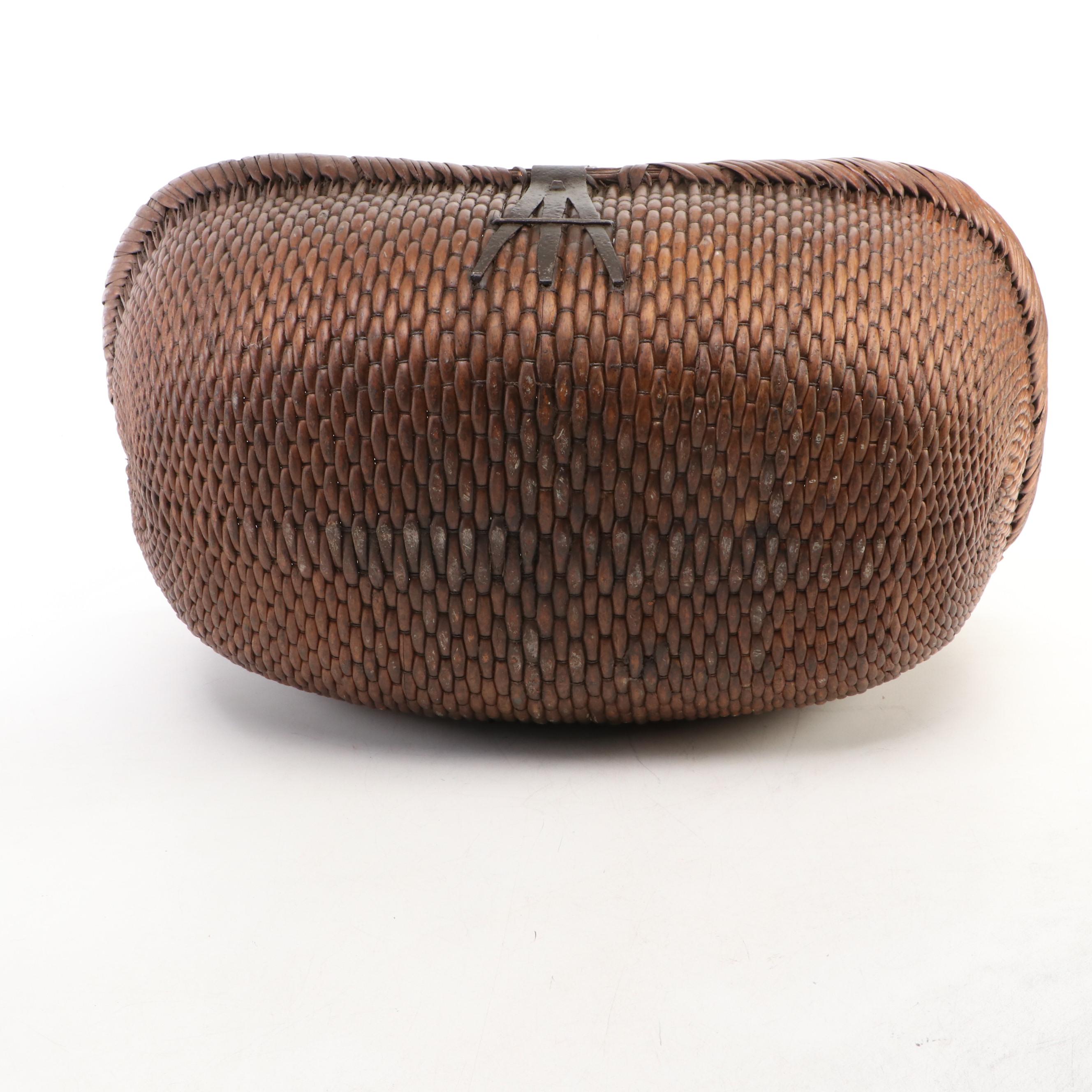 Chinese Handwoven Willow Market Basket