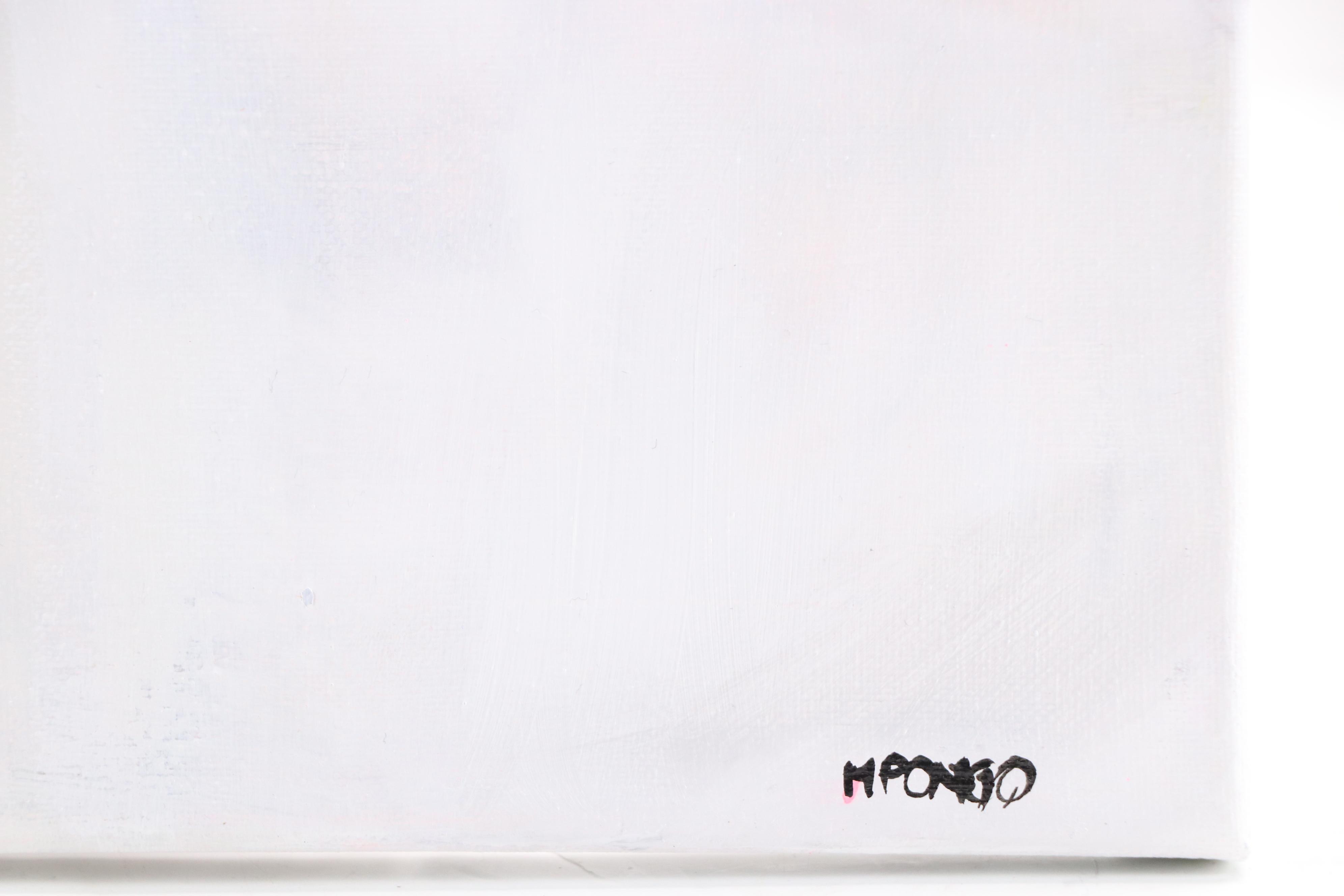 Milagros Pongo Abstract Mixed Media Painting "Detone," 21st Century