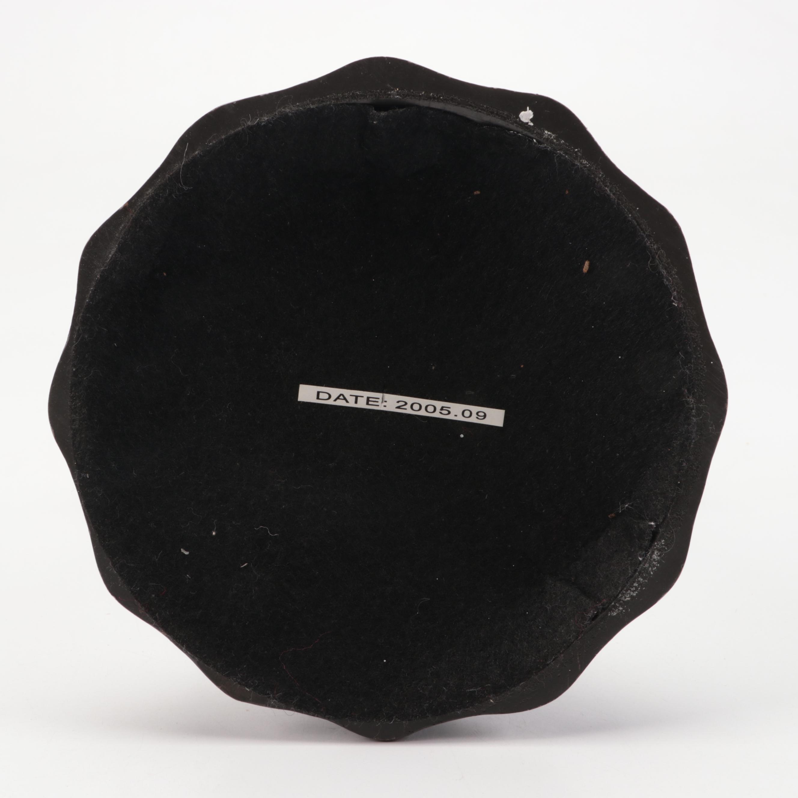 Art Nouveau Style Bronzed Metal Lamp With Wisteria Slag Glass Shade