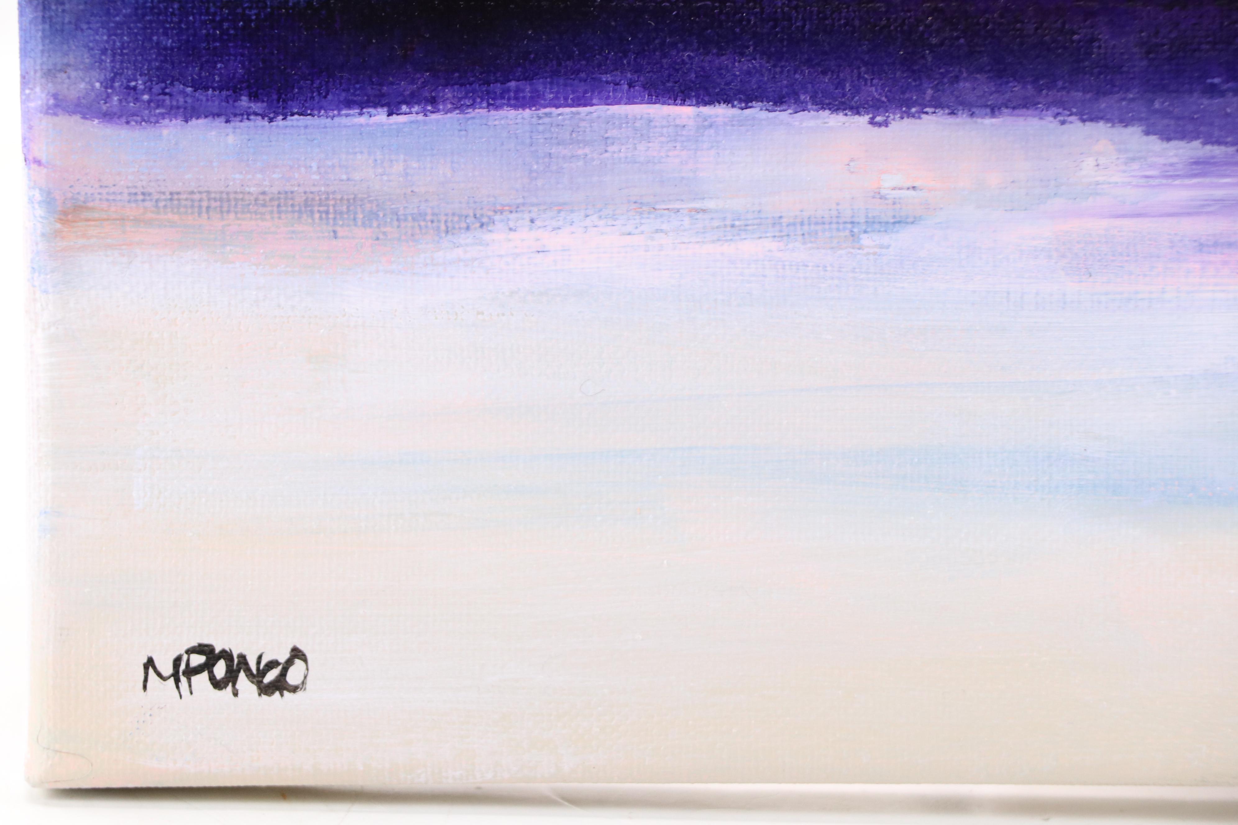 Milagros Pongo Abstract Mixed Media Painting "Tempestad," 21st Century