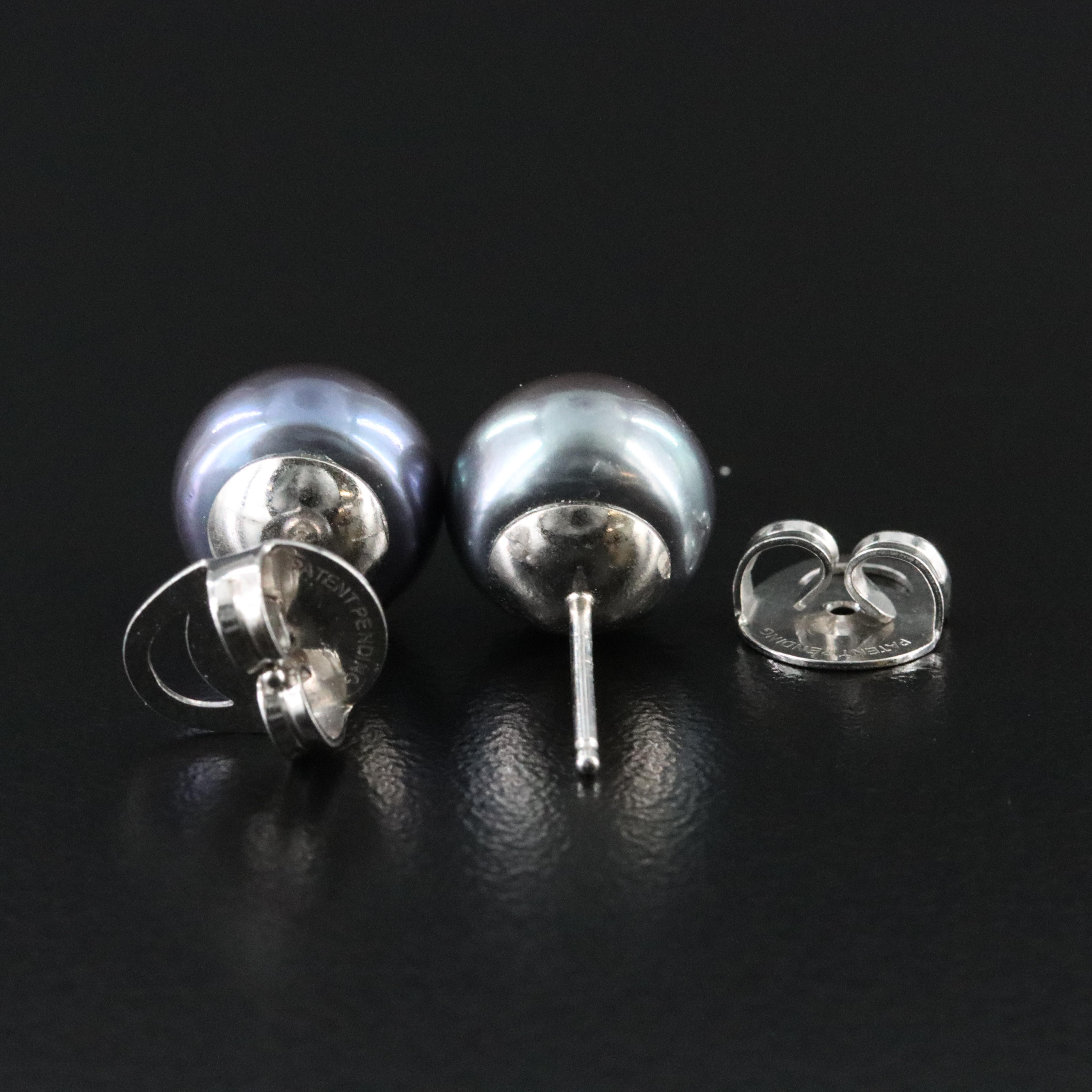 Sterling Pearl Stud Earrings