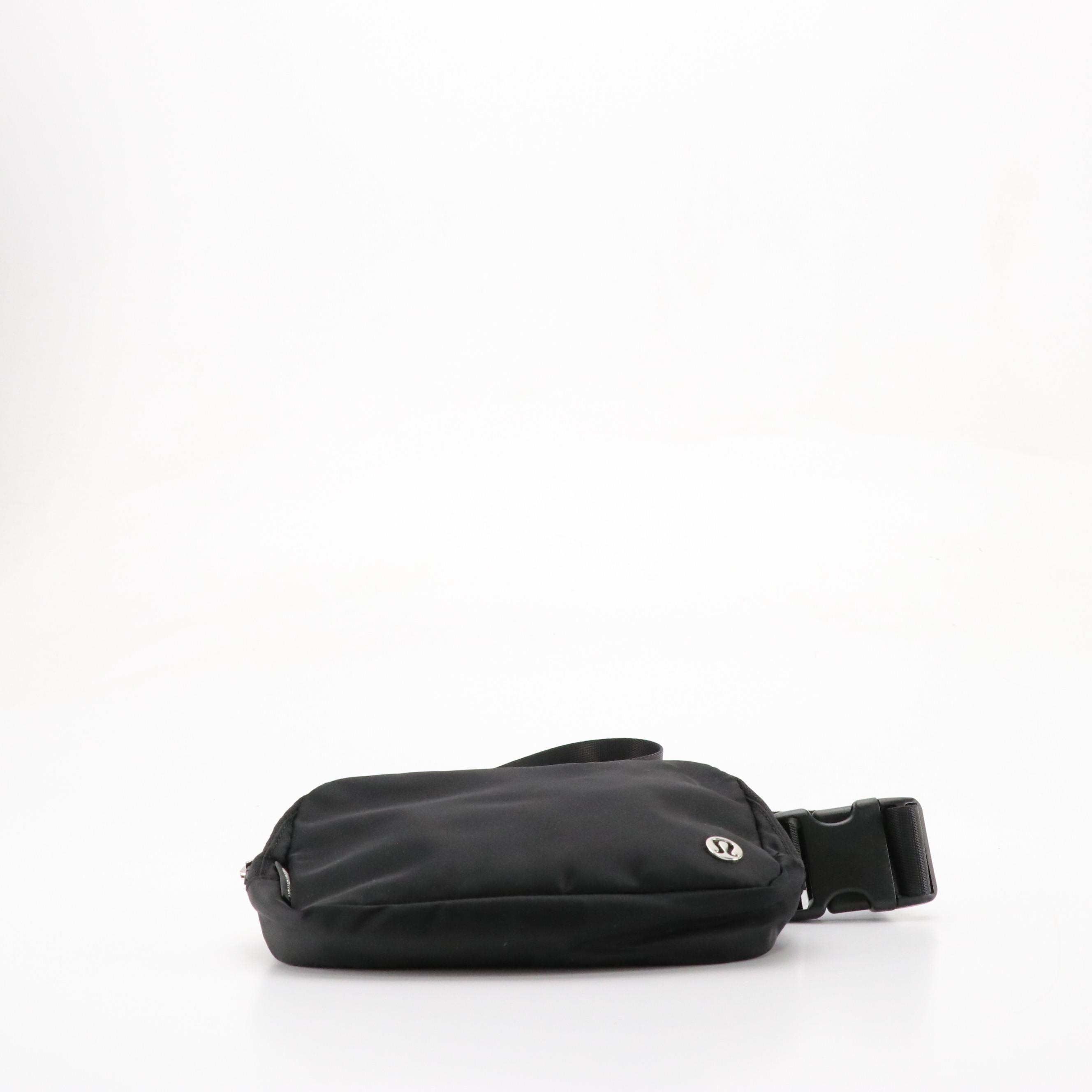 Longchamp Metallic Orange Leather Pouch, Lululemon Nylon "Everywhere" Belt Bag