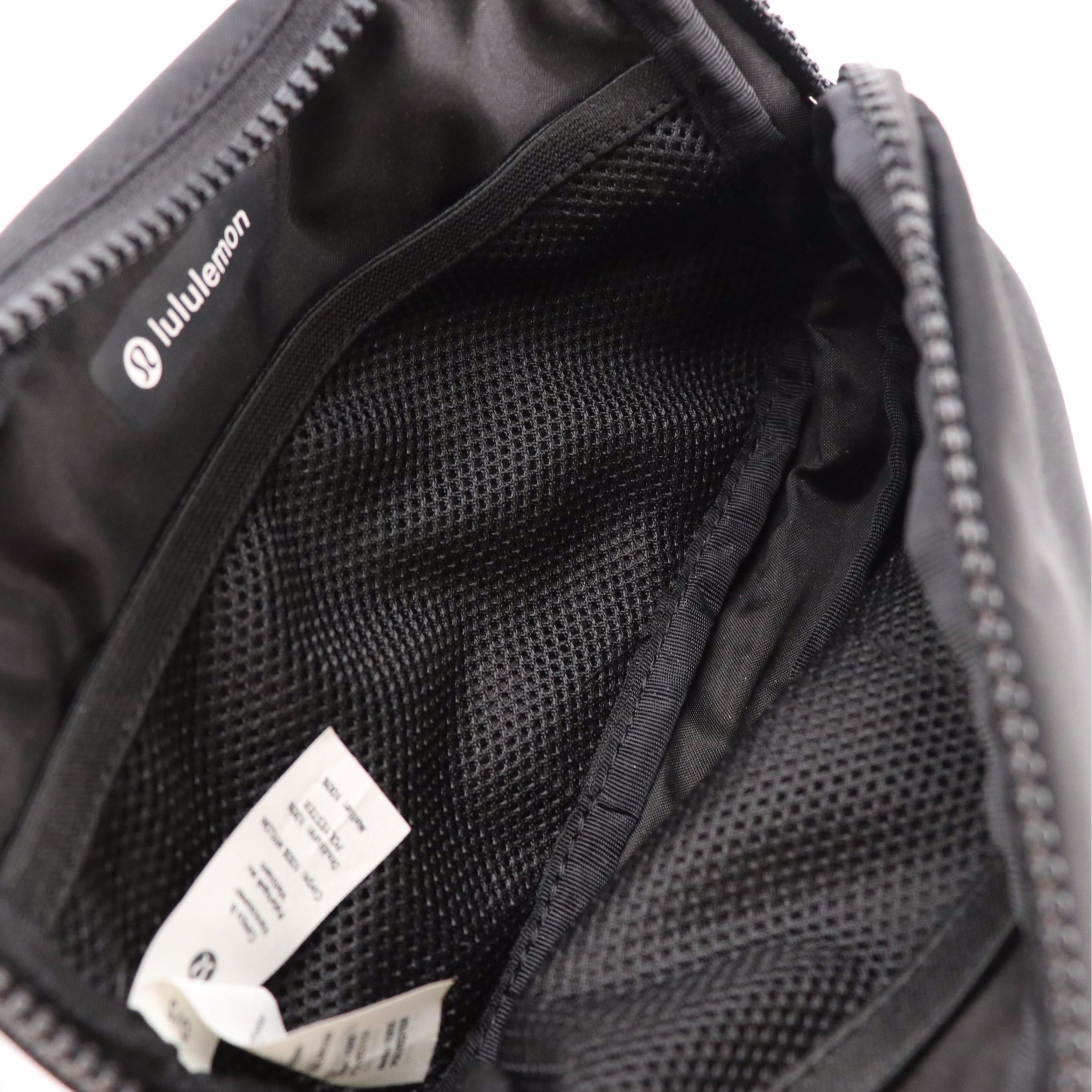 Longchamp Metallic Orange Leather Pouch, Lululemon Nylon "Everywhere" Belt Bag