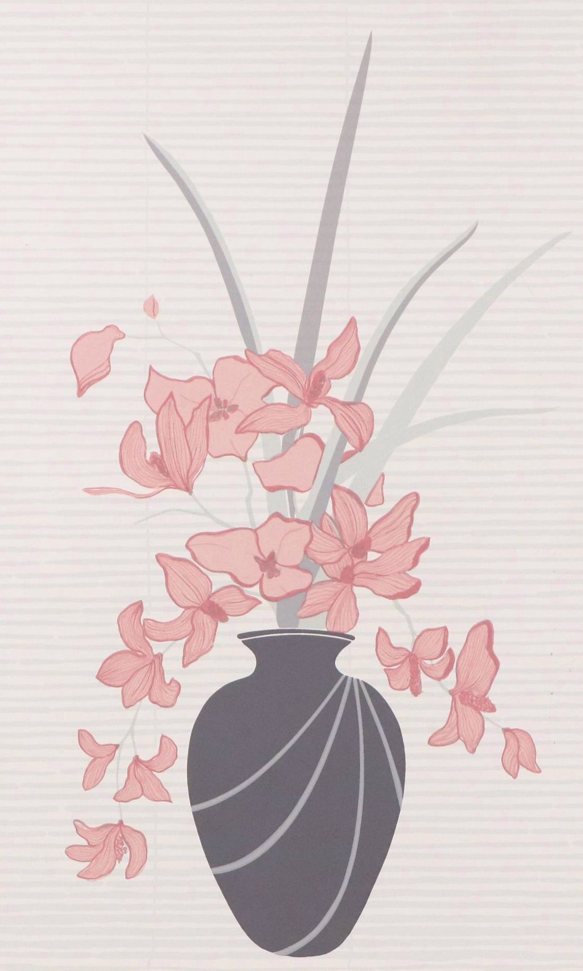 Floral Still Life Serigraph "Art Deco II," Circa 1975